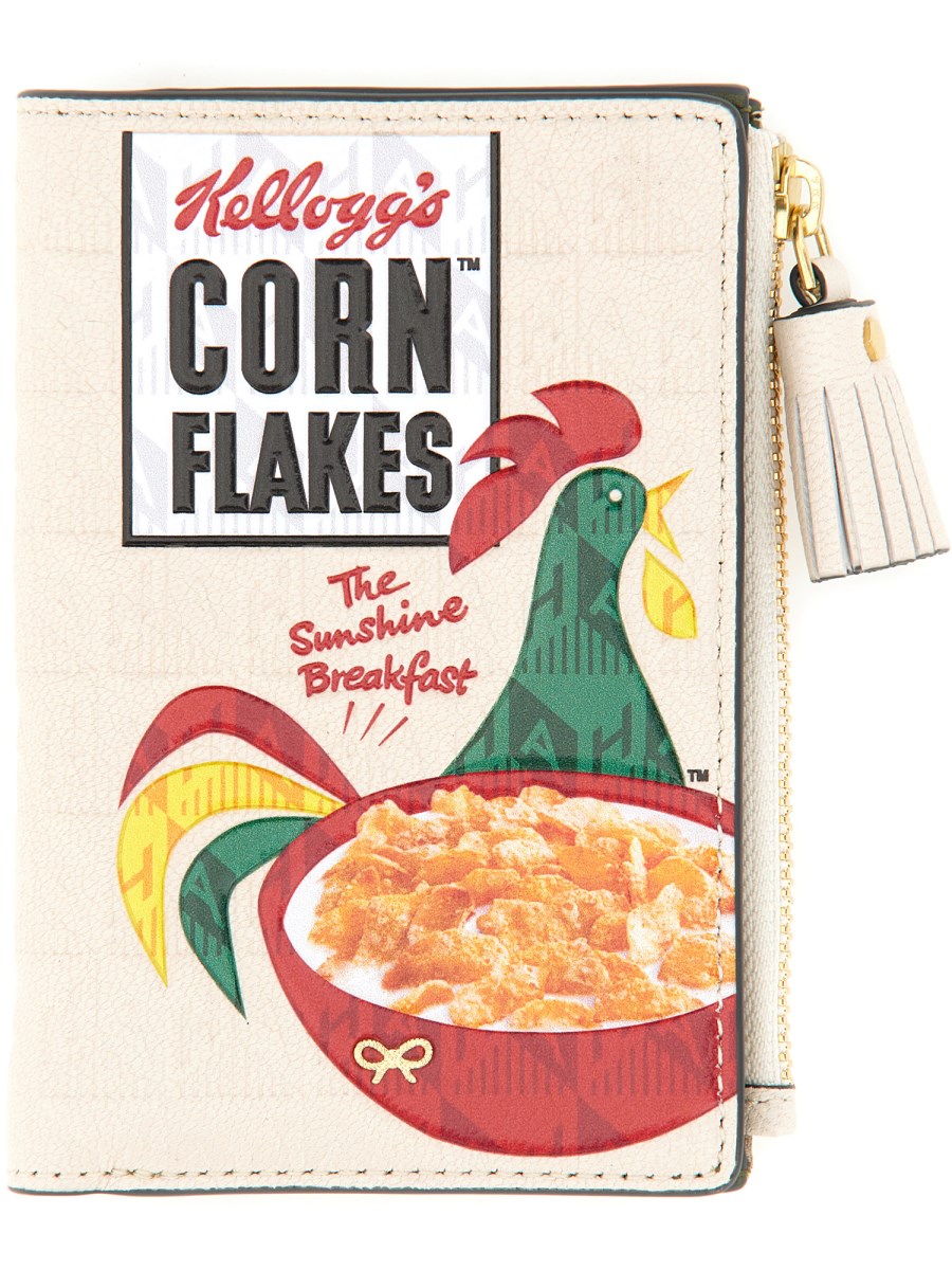 ANYA HINDMARCH PORTAFOGLIO "CORNFLAKES" IN PELLE