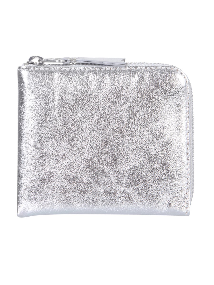 COMME DES GARCONS WALLET PORTAFOGLIO IN PELLE CON ZIP