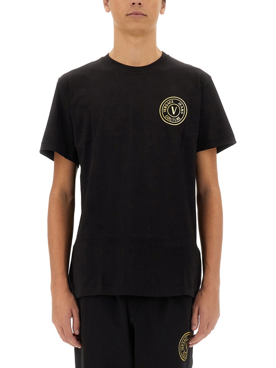 VERSACE JEANS COUTURE T-SHIRT V-EMBLEM