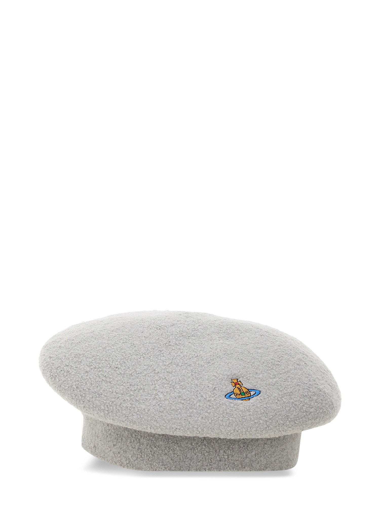 Shop Vivienne Westwood Wool Cap In Grey