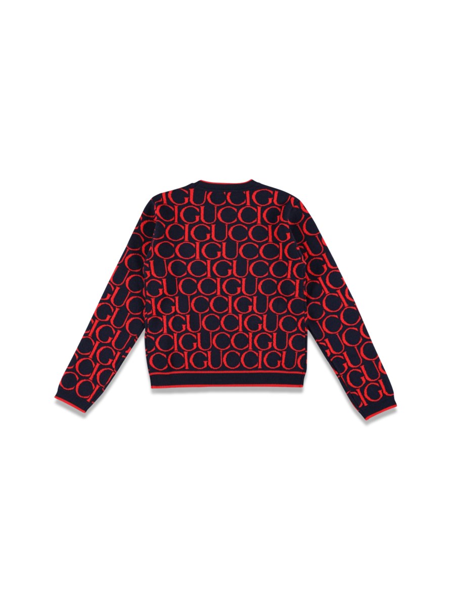 j l/s crew neck wo gucci jacqu/ oltremare/red