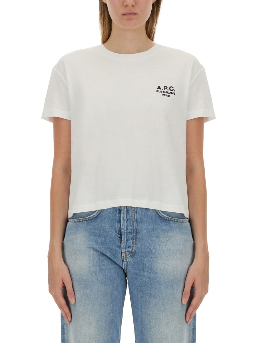 A.P.C. T-SHIRT CON LOGO