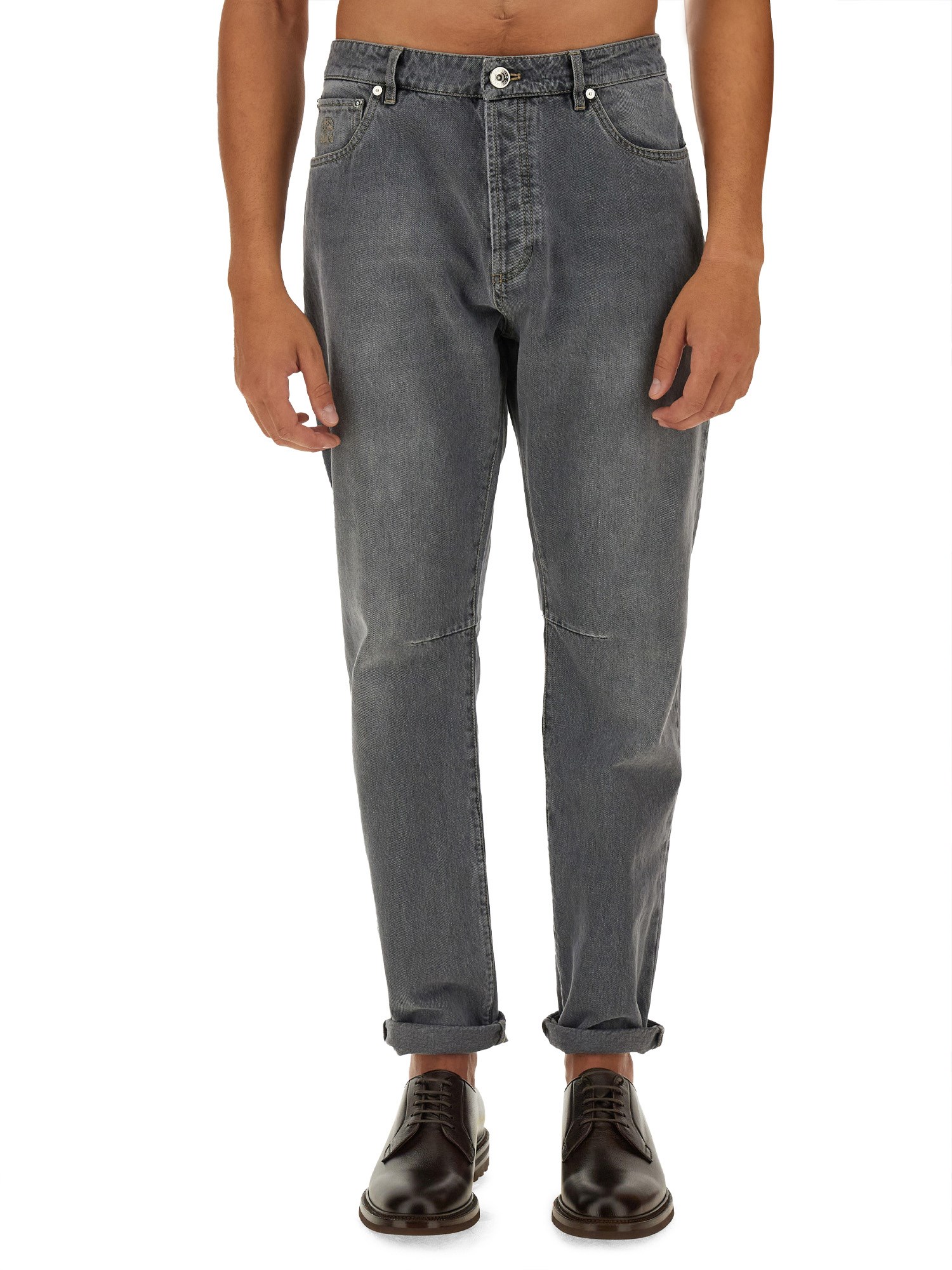 Shop Brunello Cucinelli Iconic Fit Jeans In Denim