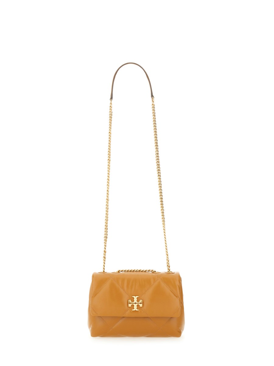 TORY BURCH BORSA A SPALLA "KIRA" CONVERTIBILECON TRAPUNTATURA A DIAMANTE