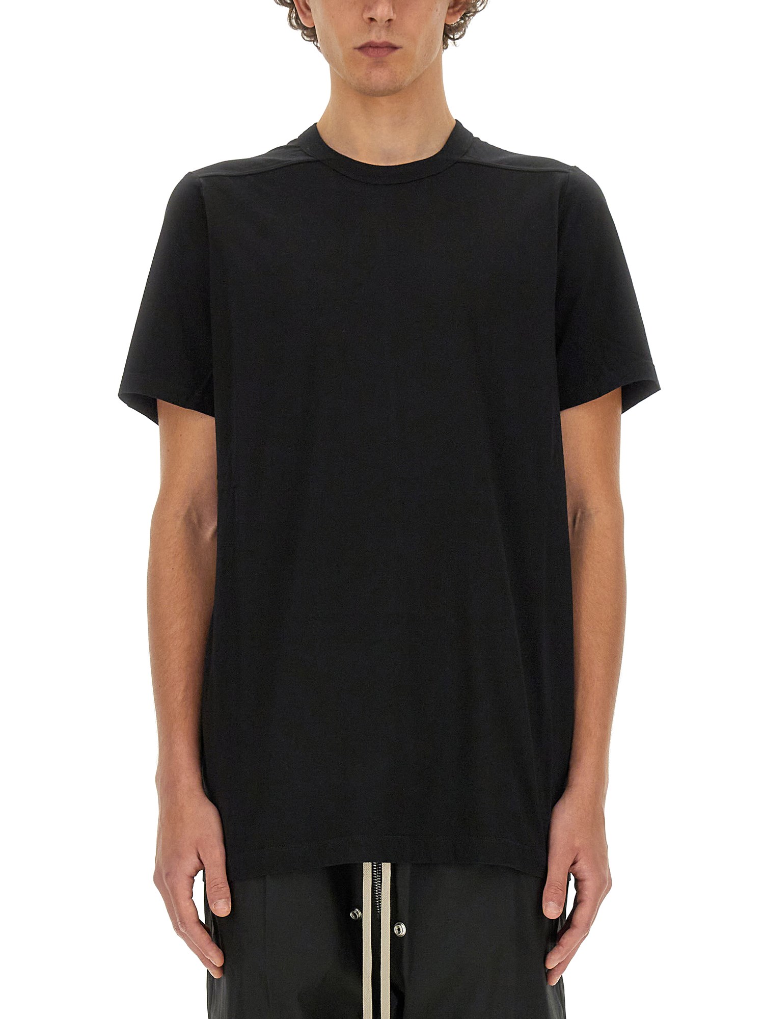 Shop Rick Owens Cotton T-shirt In Black