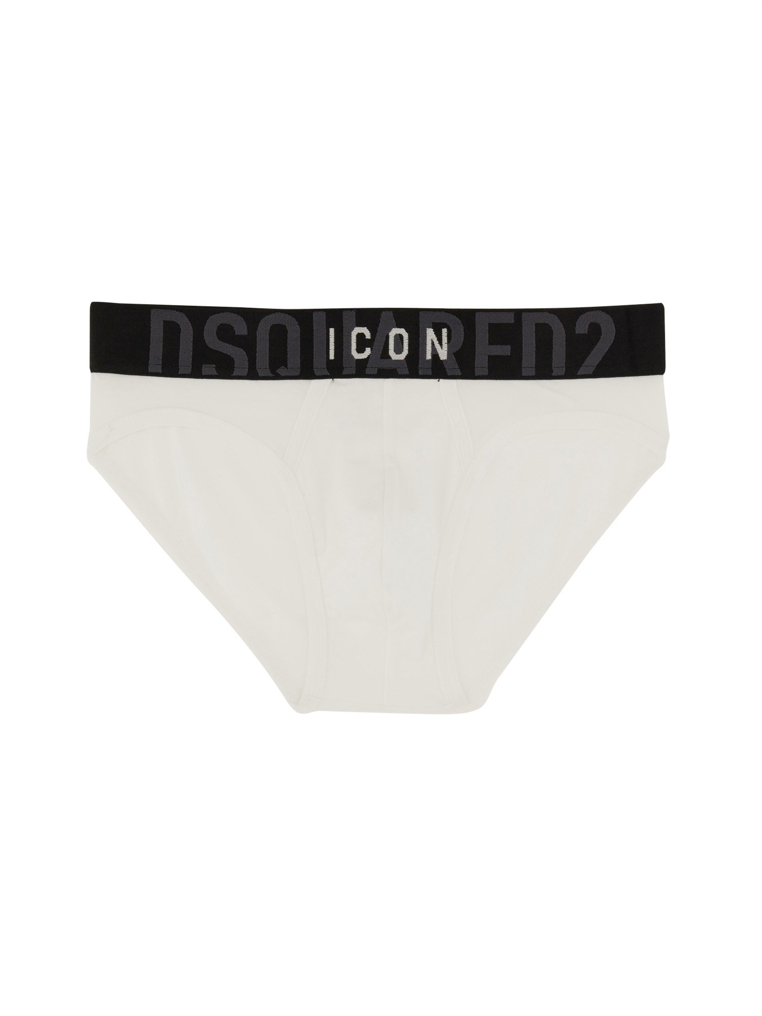 Shop Dsquared2 Briefs With Logo In White