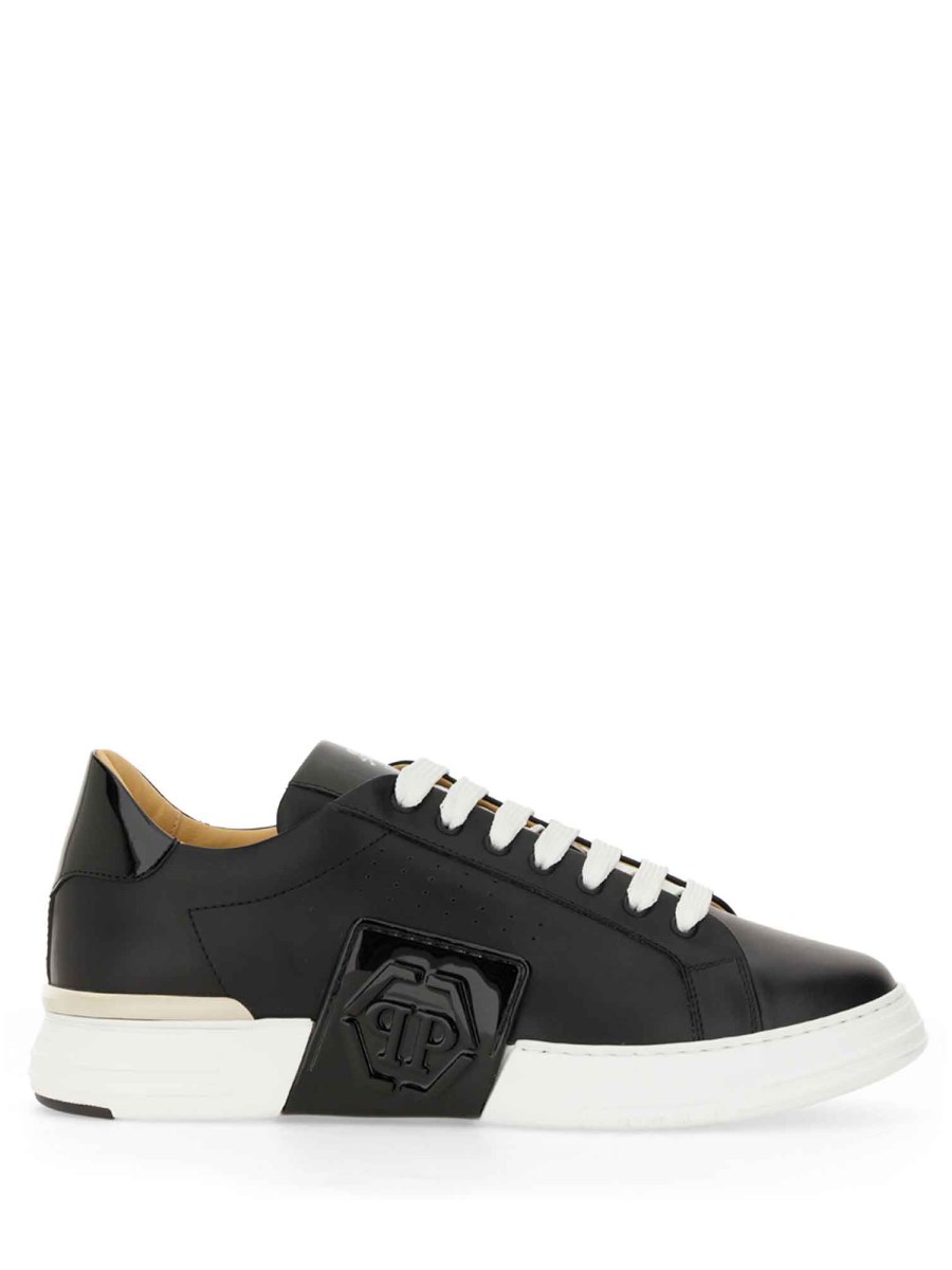 PHILIPP PLEIN SNEAKER IN PELLE CON LOGO