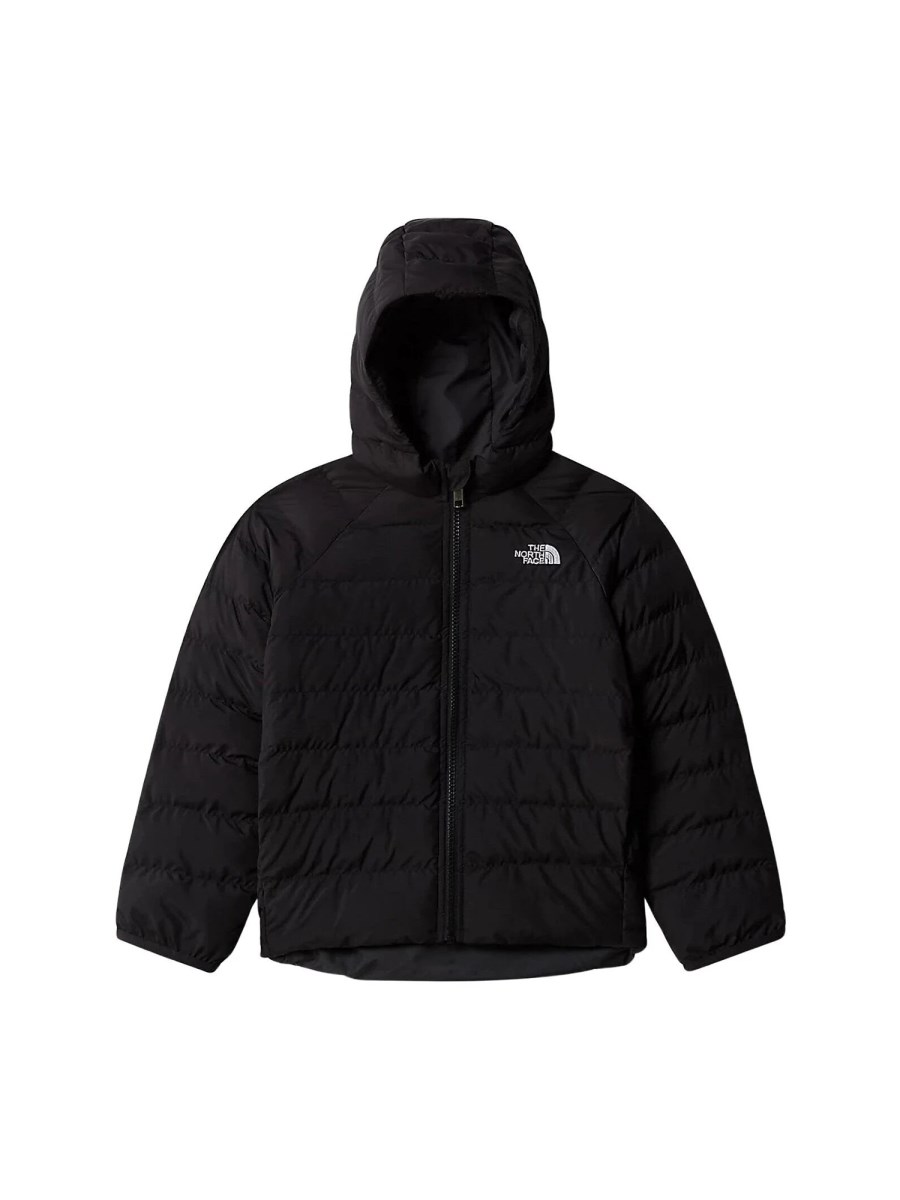 kid reversible perrito hooded jacket tnf black