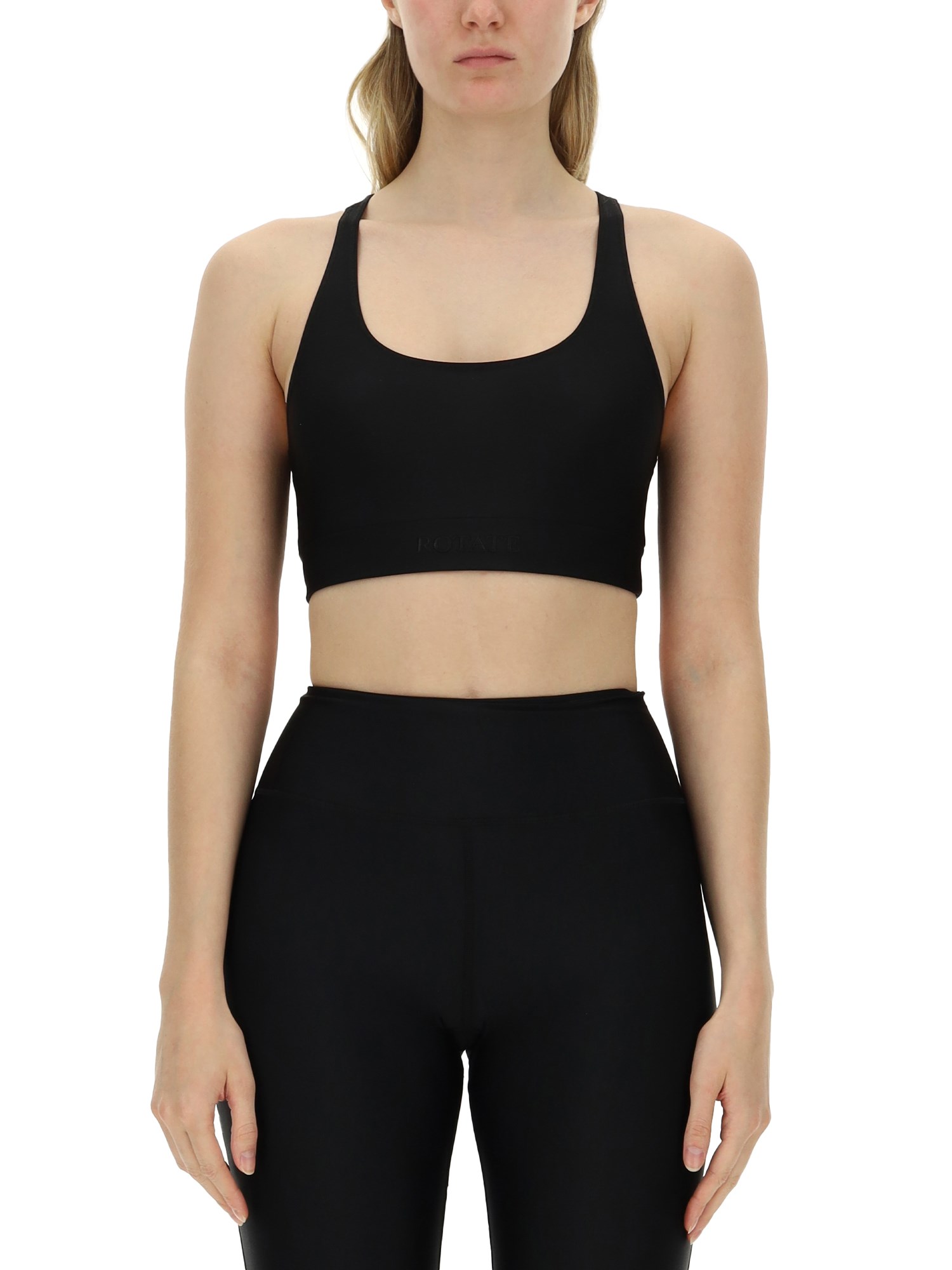 Shop Rotate Birger Christensen Crop Top In Black