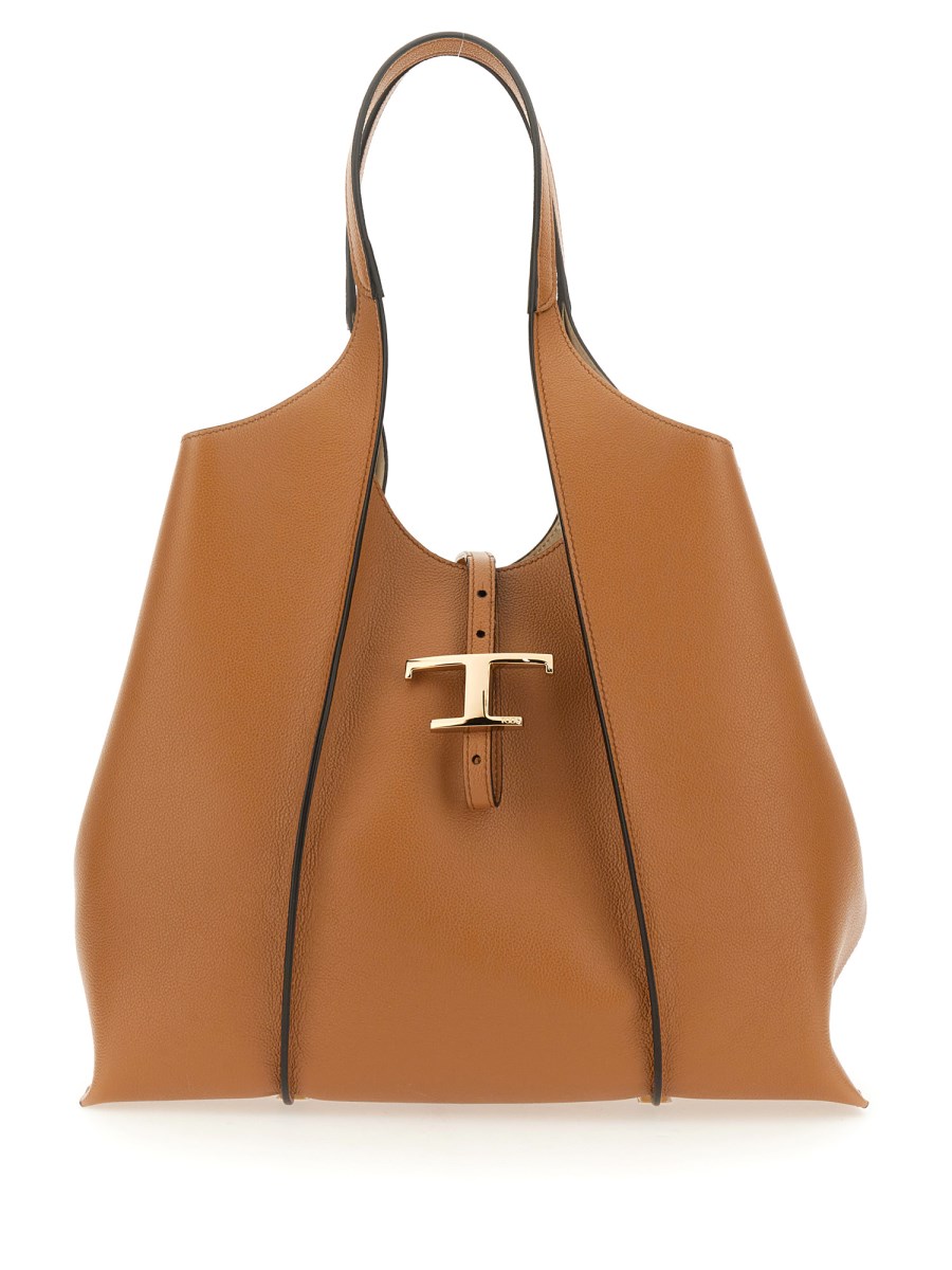 TOD&#39;S BORSA SHOPPING T TIMELESS MEDIUM IN PELLE