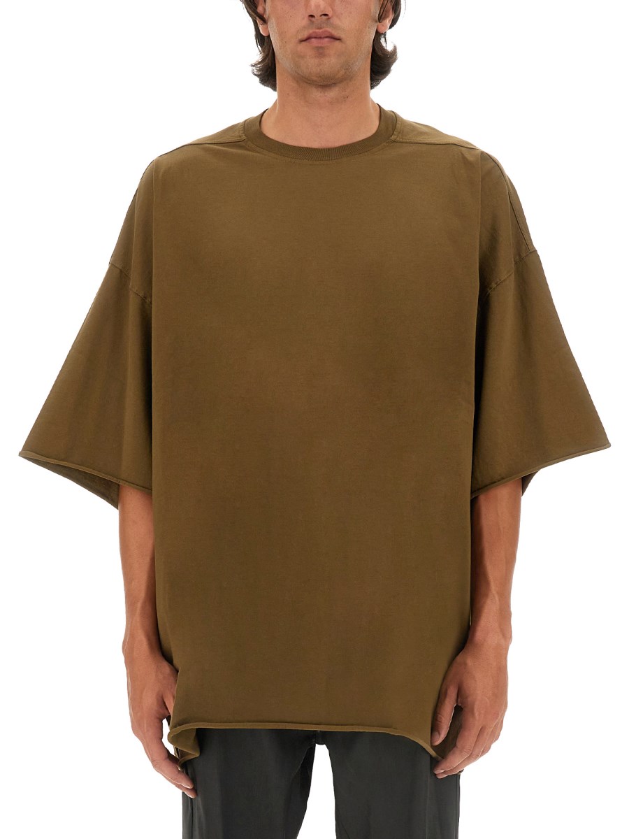 RICK OWENS T-SHIRT IN JERSEY DI COTONE