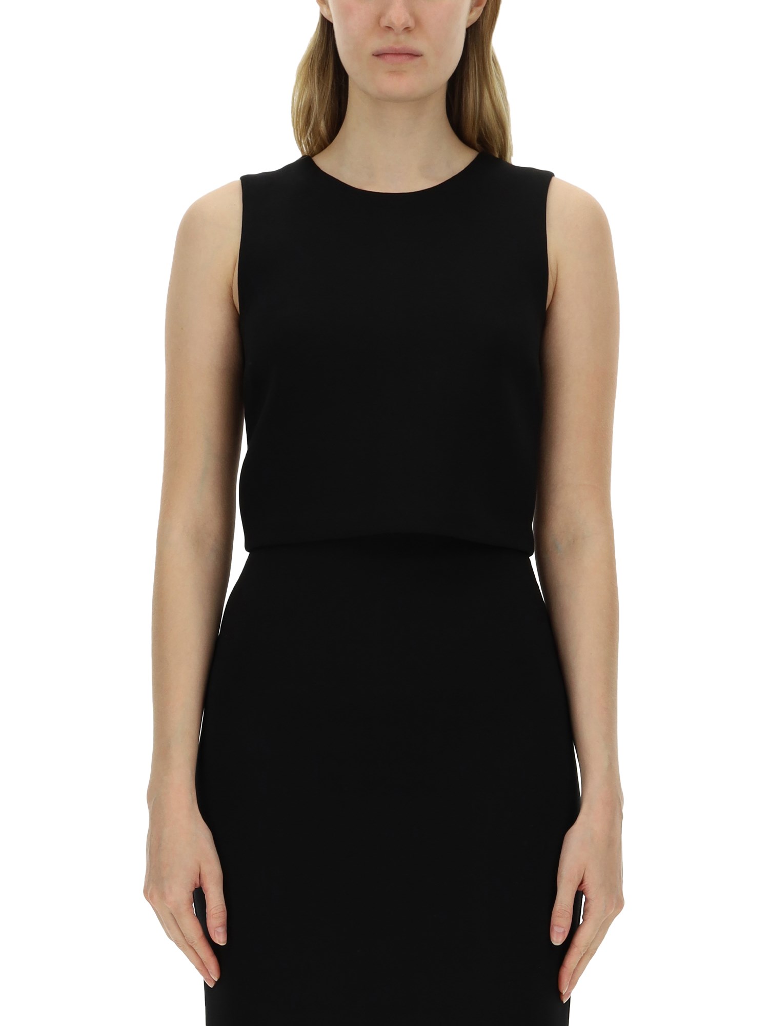 Max Mara "dazzy Timeless" Top In Black