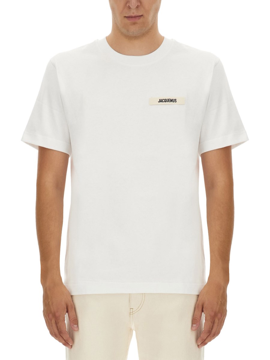 JACQUEMUS T-SHIRT GROS GRAIN IN JERSEY DI COTONE