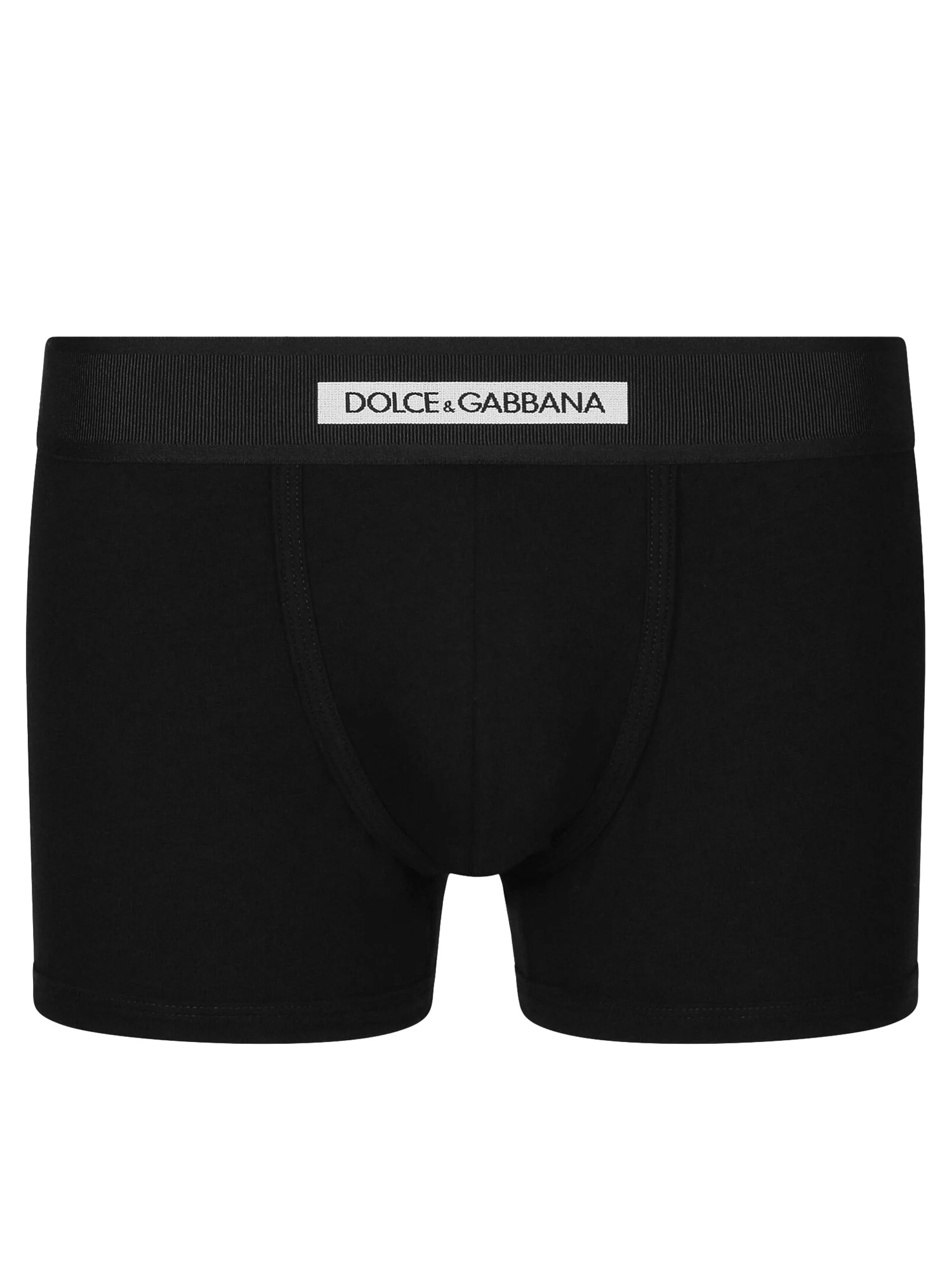 Shop Dolce & Gabbana Boxers With Logo In Black