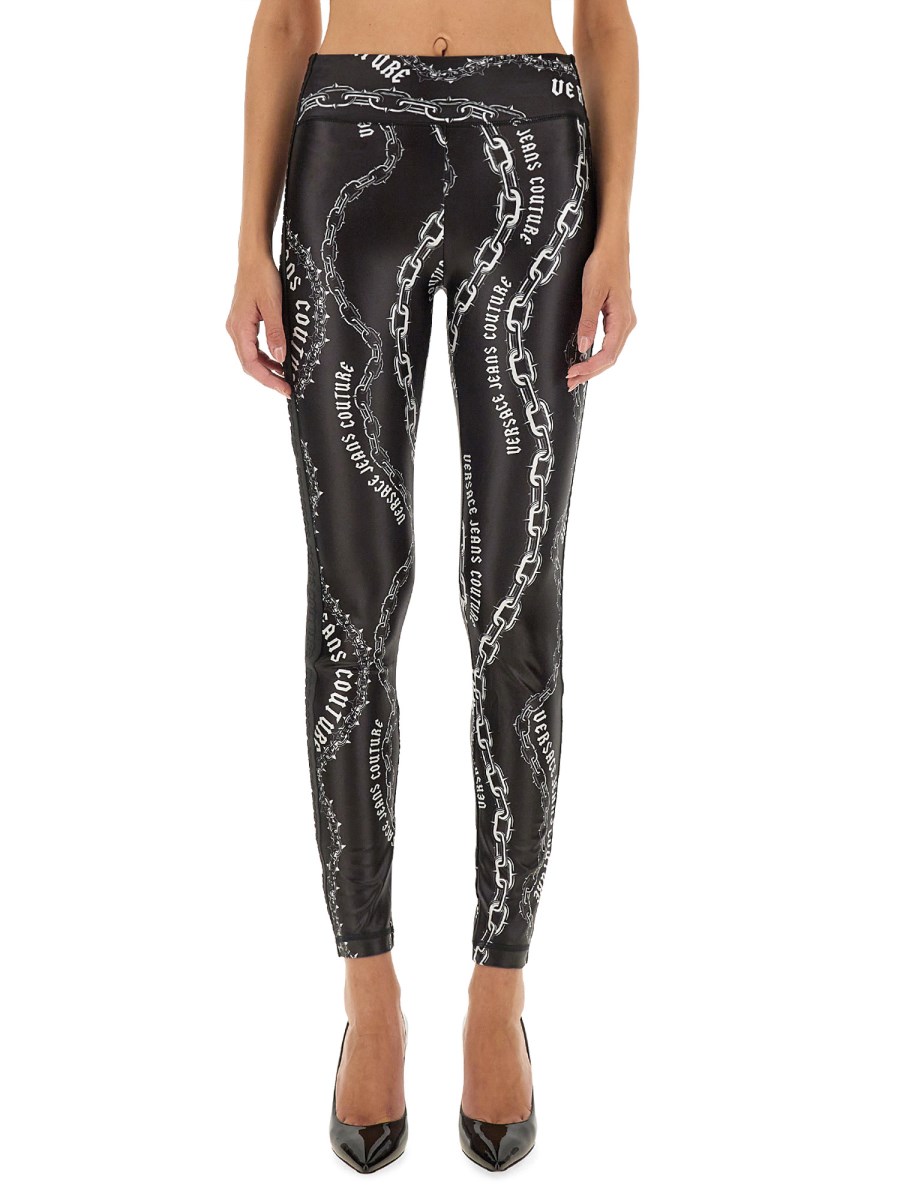 VERSACE JEANS COUTURE LEGGINGS CON LOGO