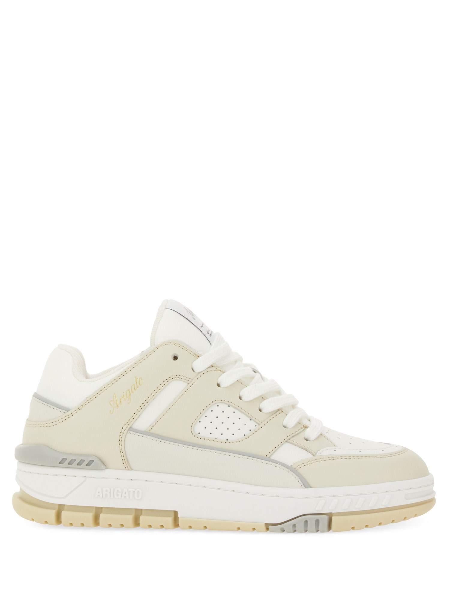 Axel Arigato 'area Lo' White And Beige Sneakers With Logo Detail In Neutral