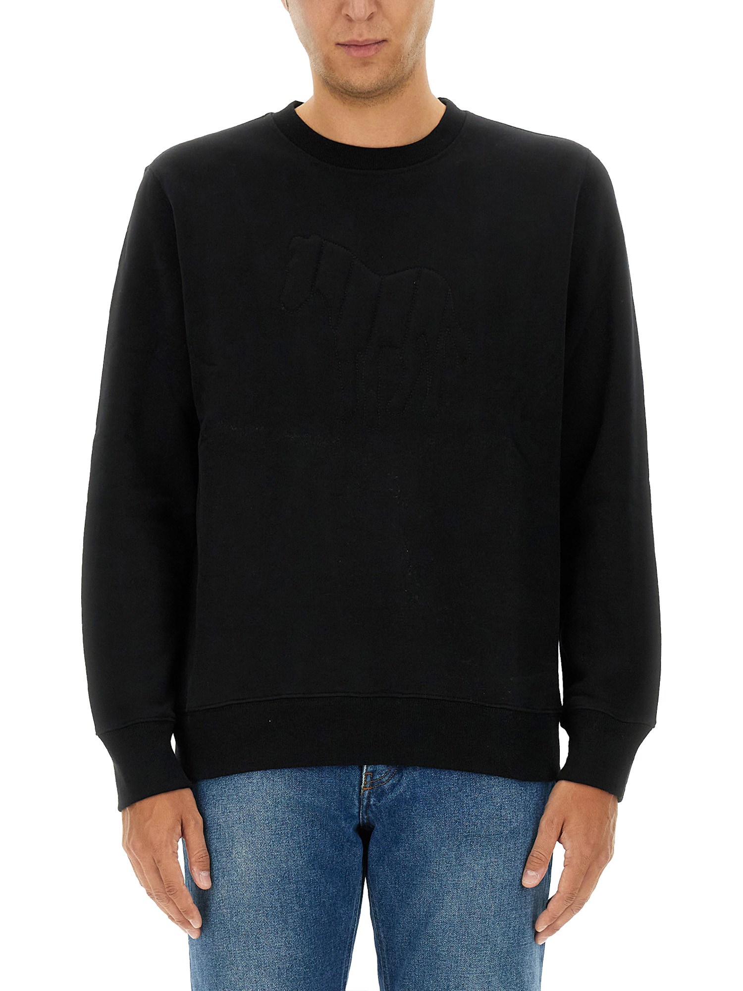 Shop Ps By Paul Smith Cotton Sweatshirt In Black