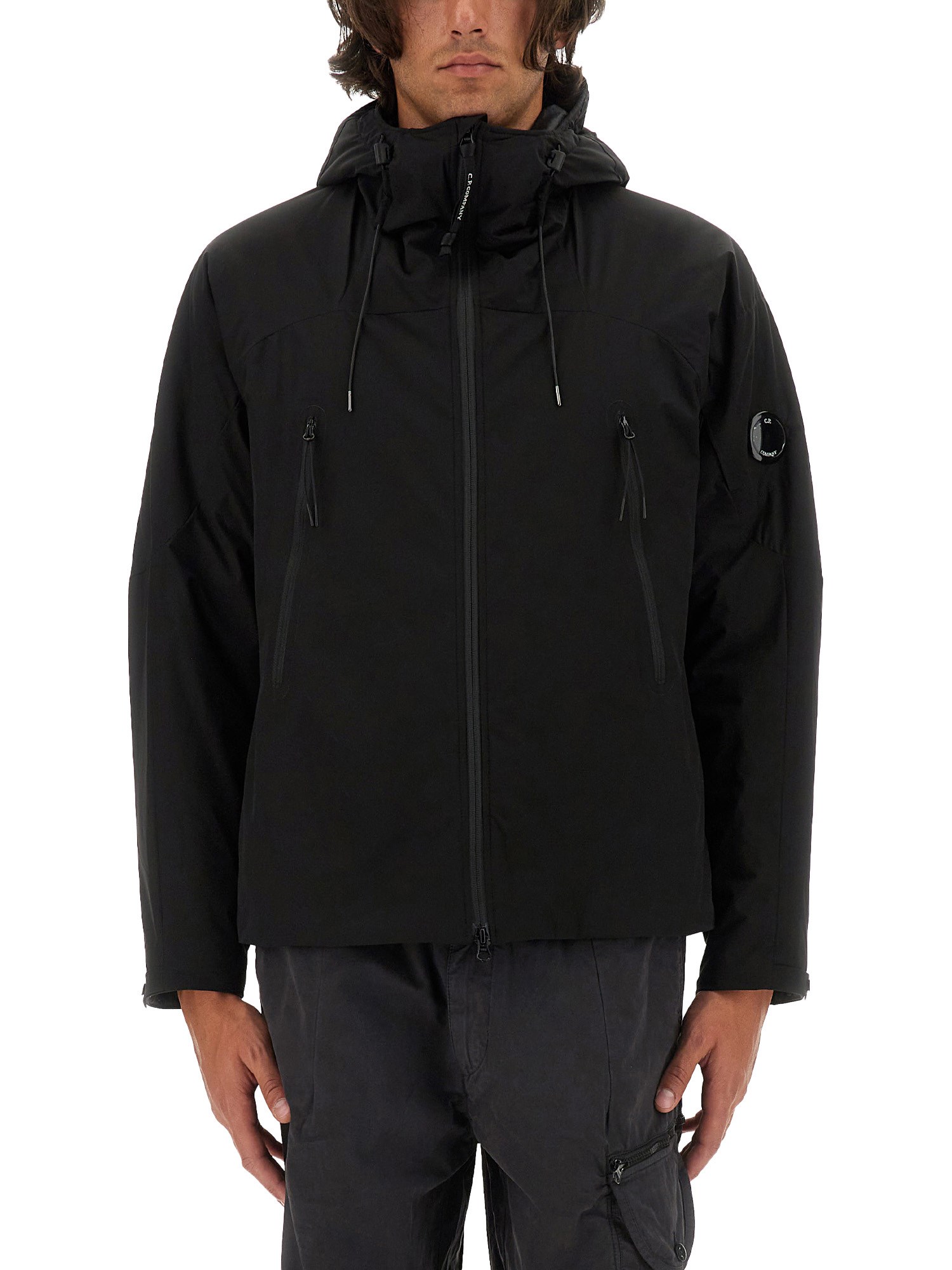 Shop C.p. Company C. P. Company Hooded Jacket In Black