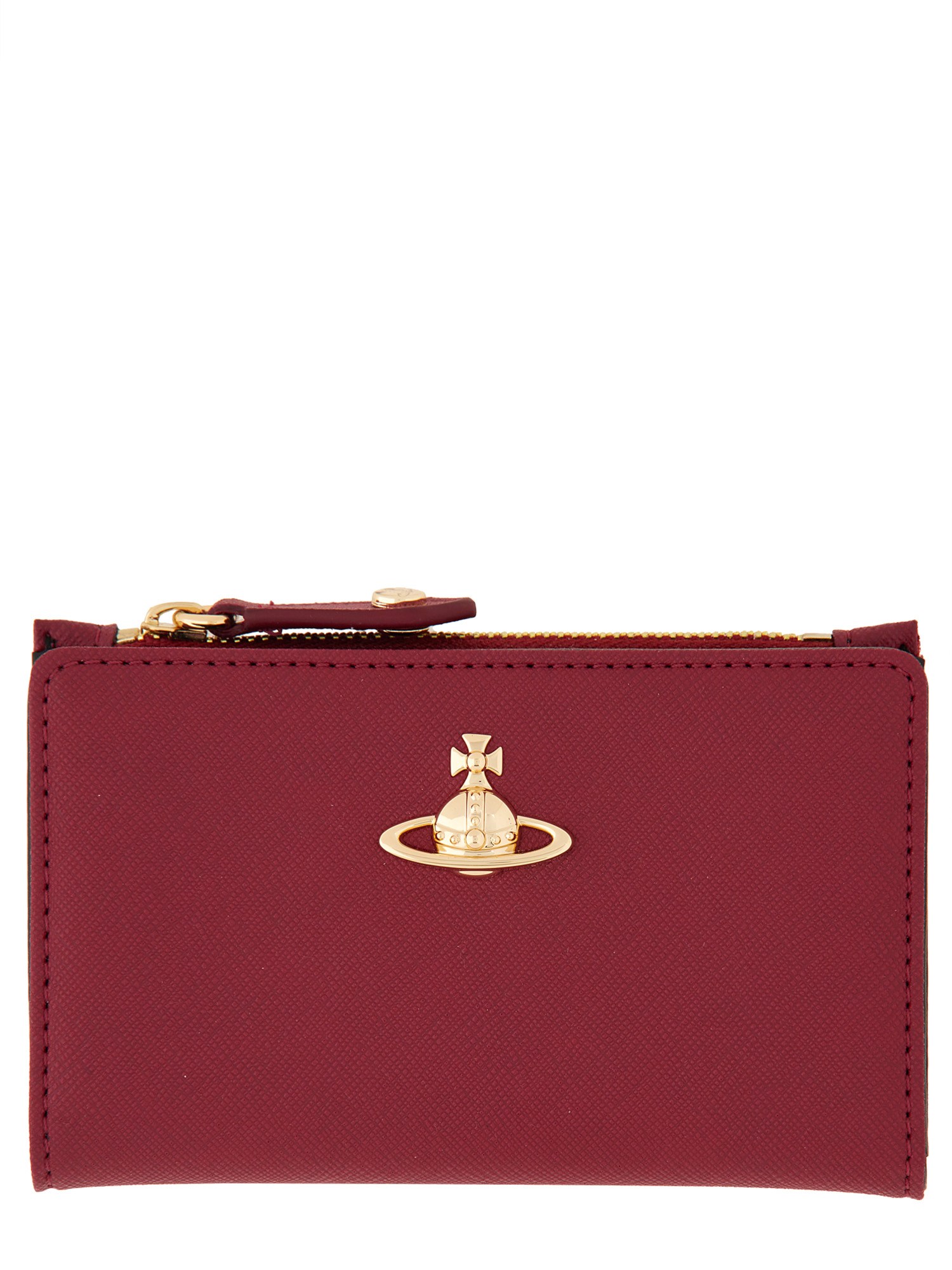 Shop Vivienne Westwood Zippered Card Holder In Red