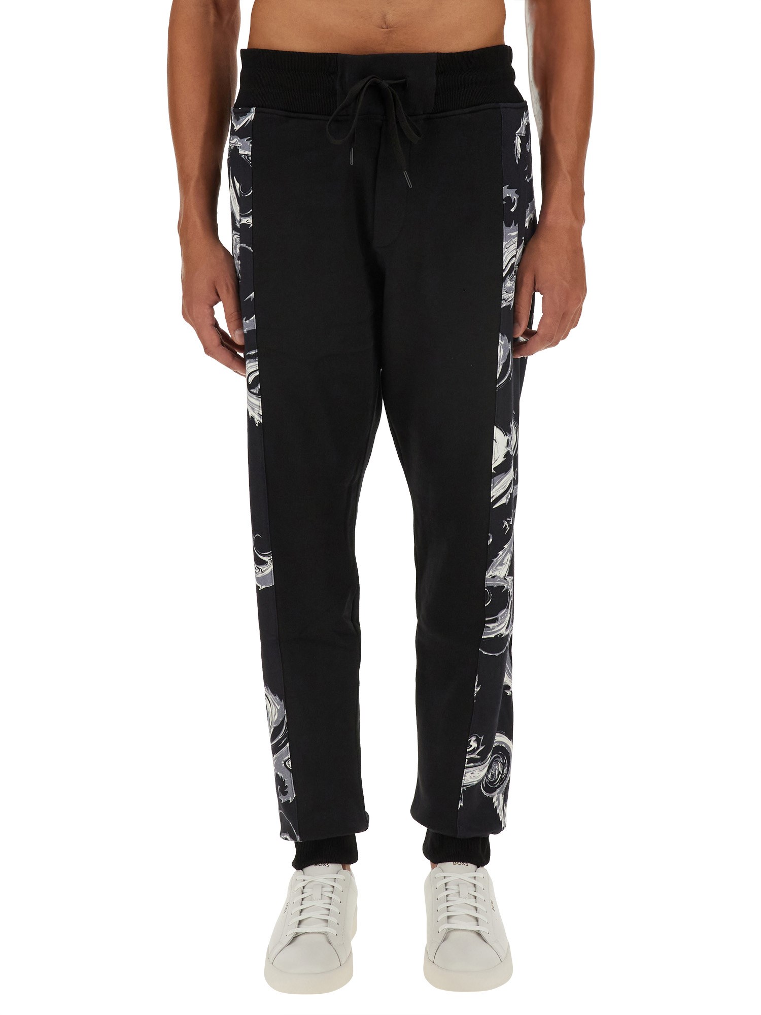 Shop Versace Jeans Couture Jogging Pants In Black