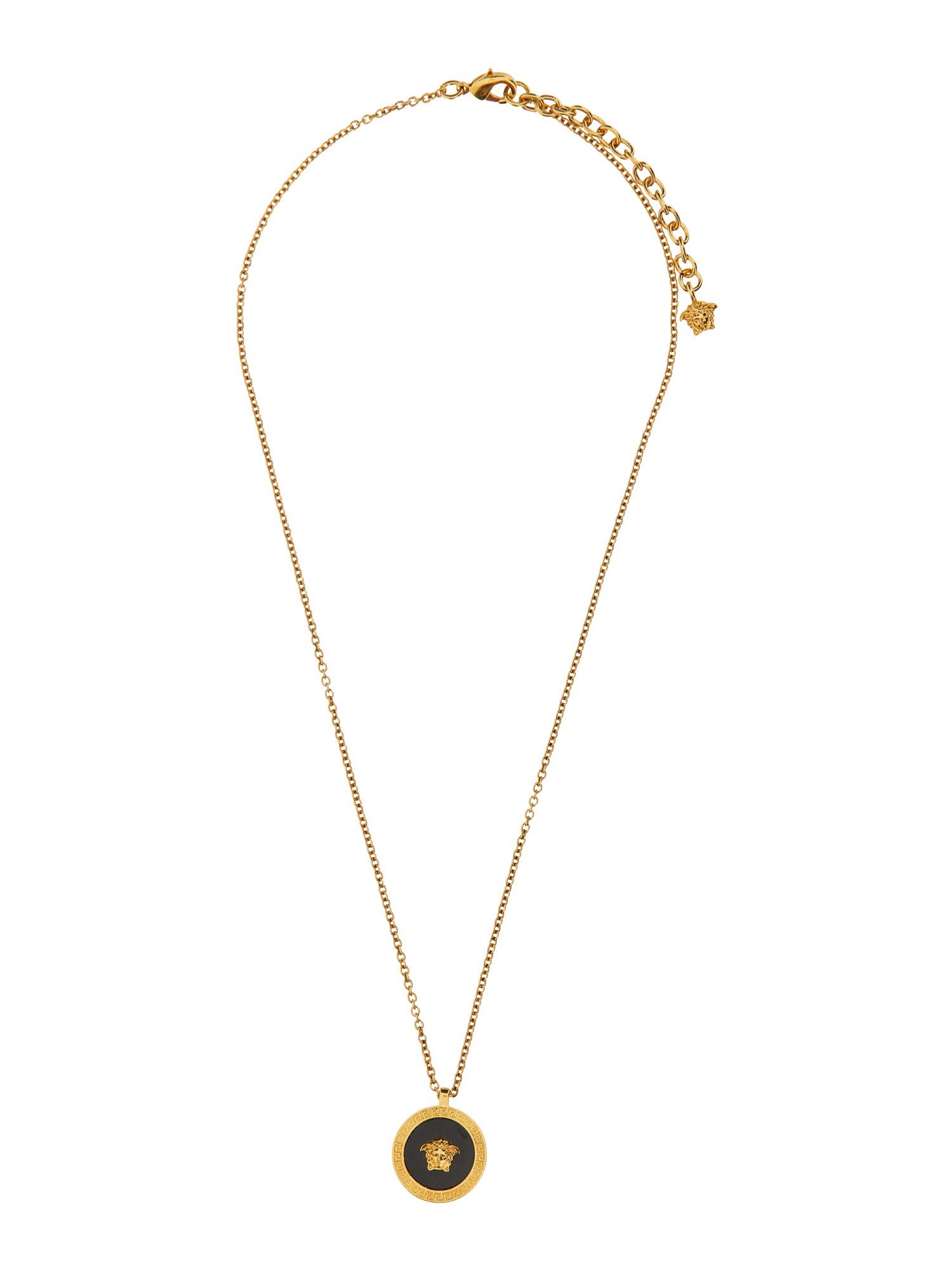 Shop Versace "jellyfish" Necklace In Gold