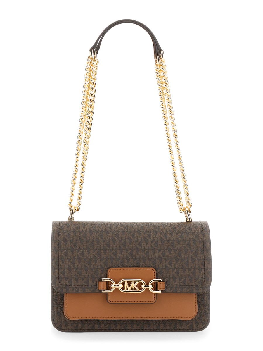 MICHAEL BY MICHAEL KORS BORSA A SPALLA HEATHER GRANDE CON LOGO