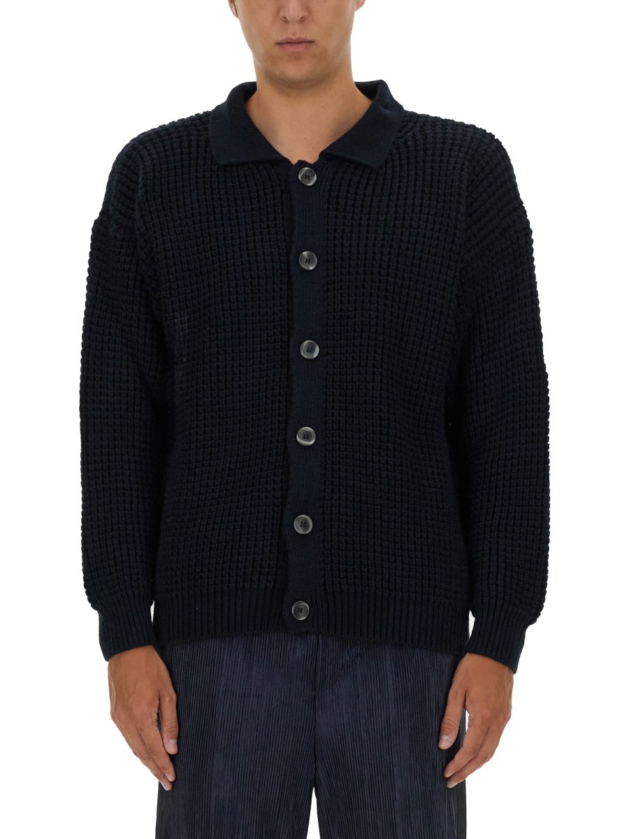 FAMILY FIRST CARDIGAN POLO IN MISTO LANA