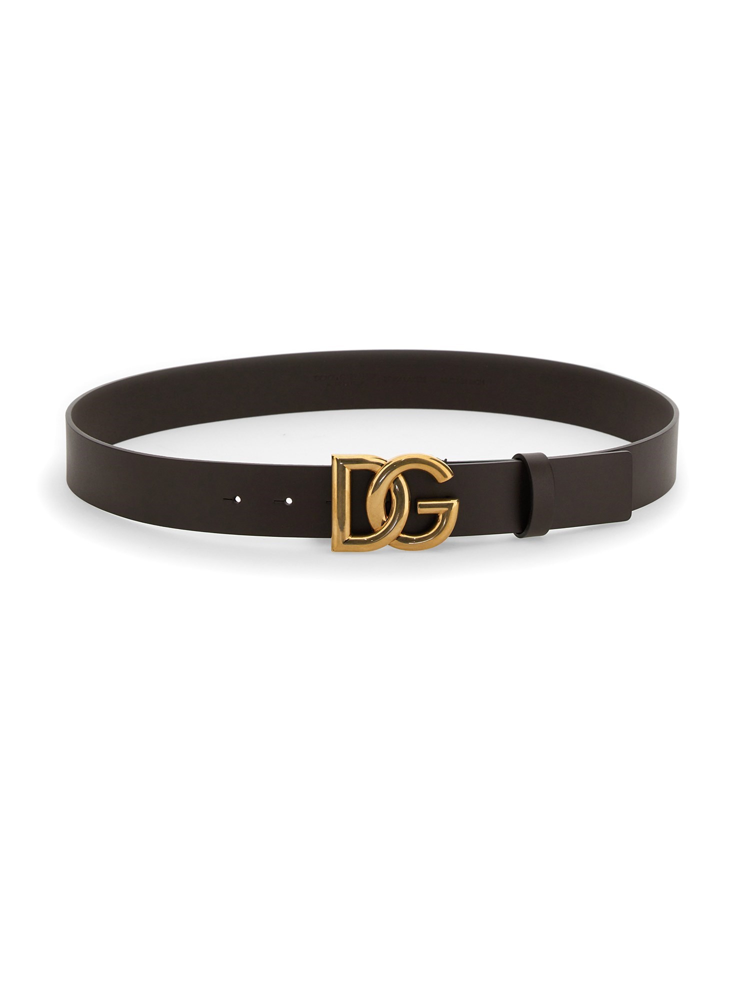 Shop Dolce & Gabbana Leather Belt In Brown