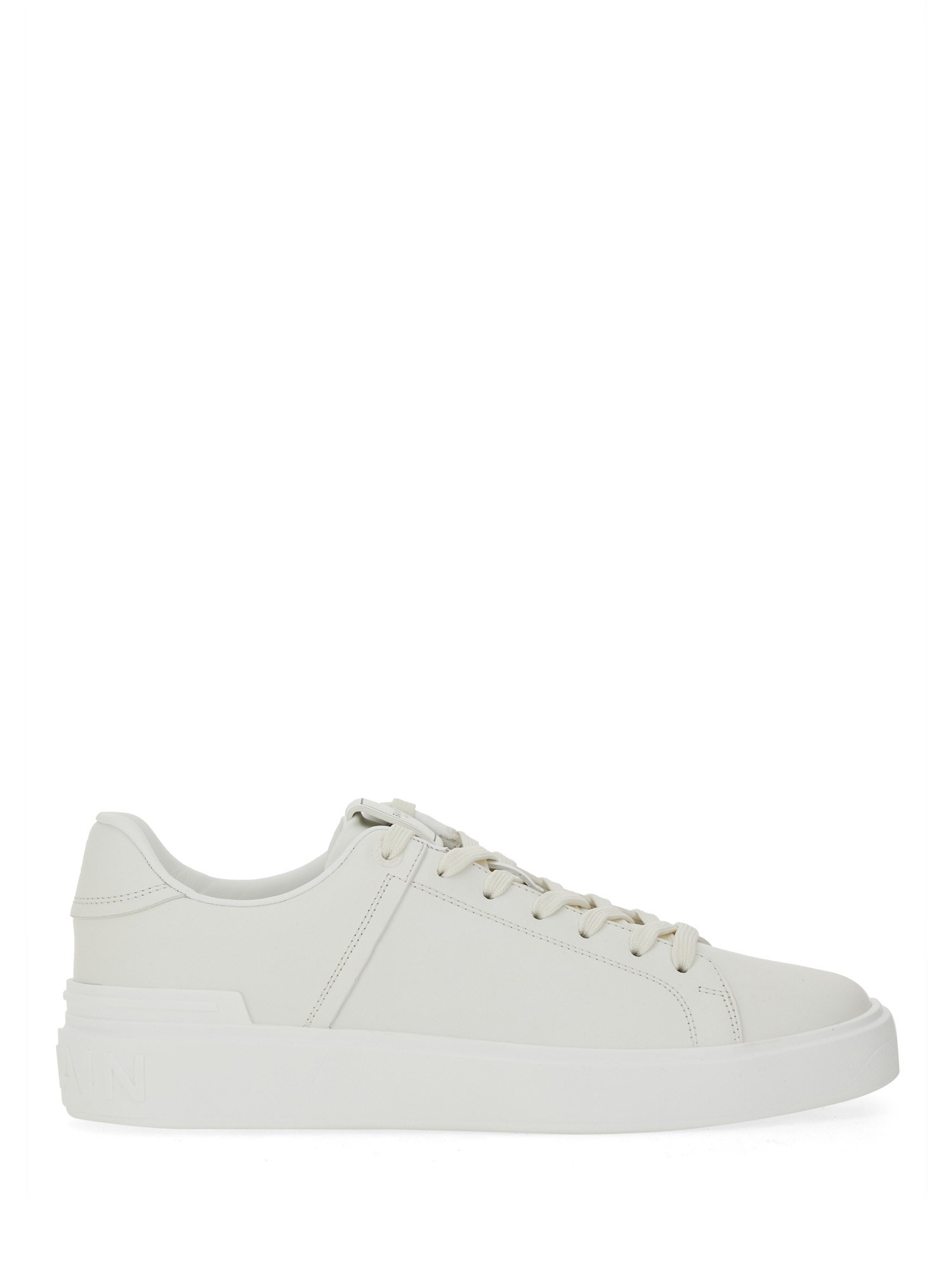 Shop Balmain "b-court" Sneaker In White
