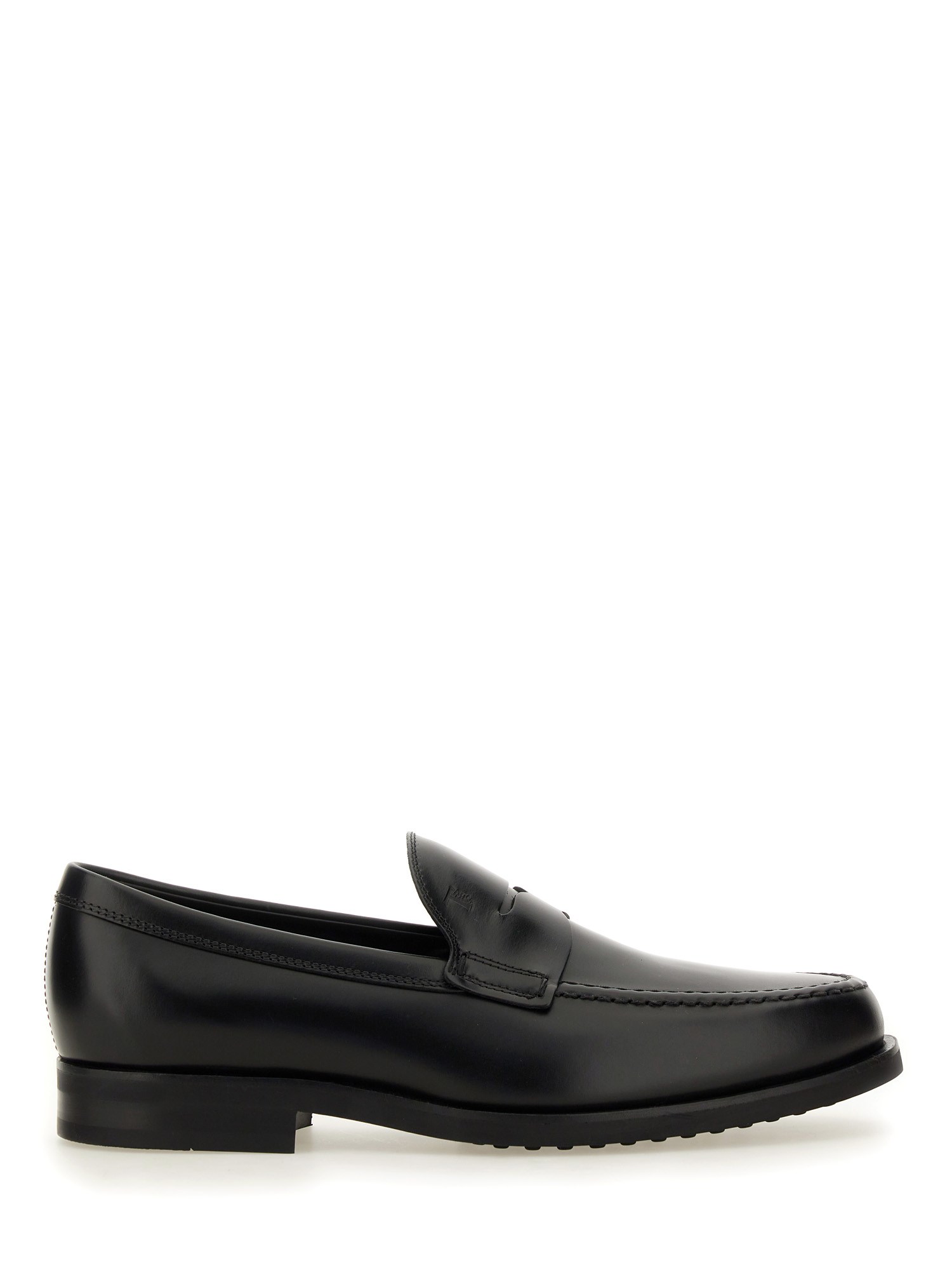 Shop Tod's Leather Loafer In Black