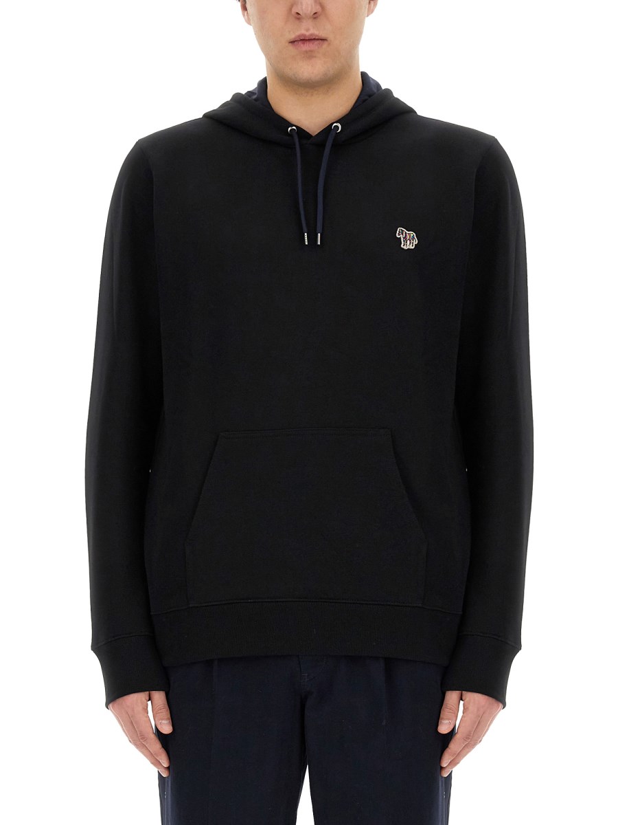 PS BY PAUL SMITH FELPA IN COTONE CON PATCH LOGO