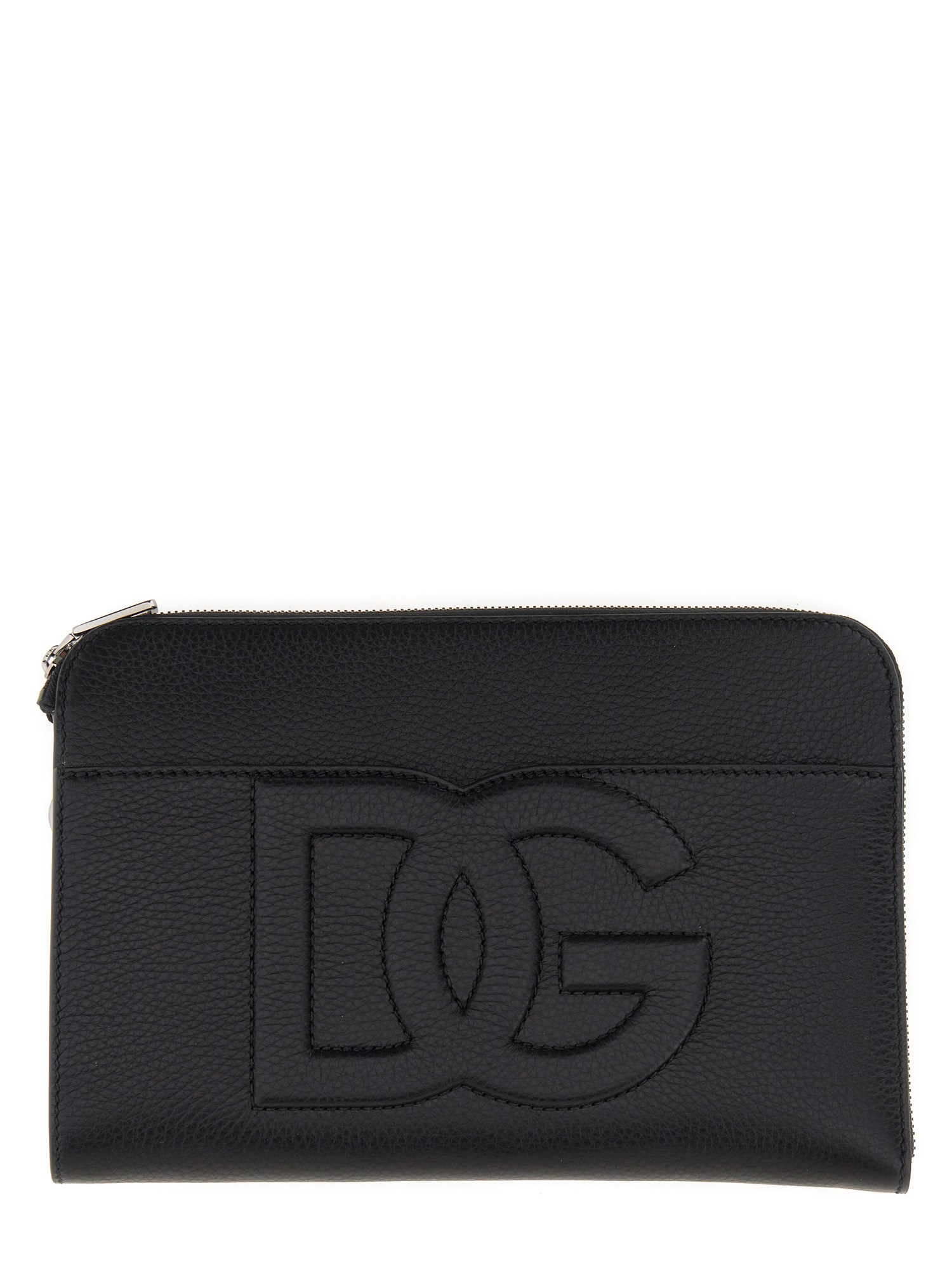 Shop Dolce & Gabbana Pouch Medium In Black