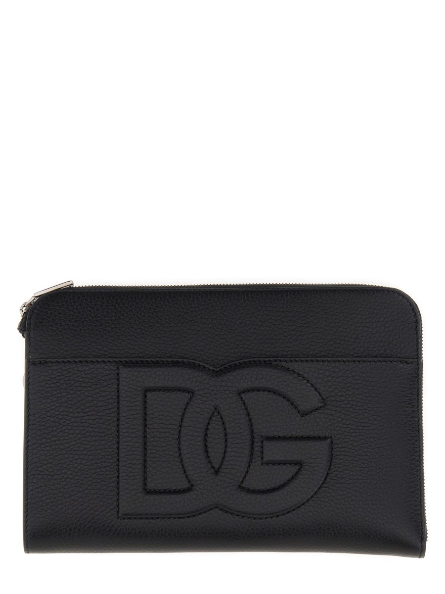 DOLCE & GABBANA POUCH MEDIUM IN PELLE