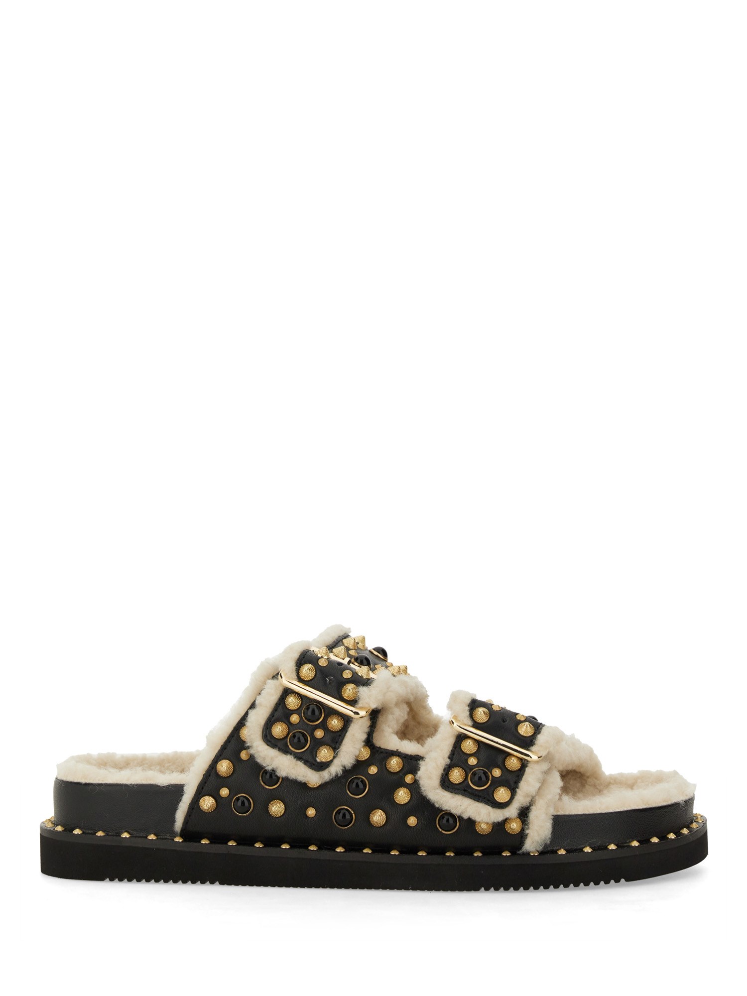 Ash Women's Utah Embellished Buckle Sandals In Black