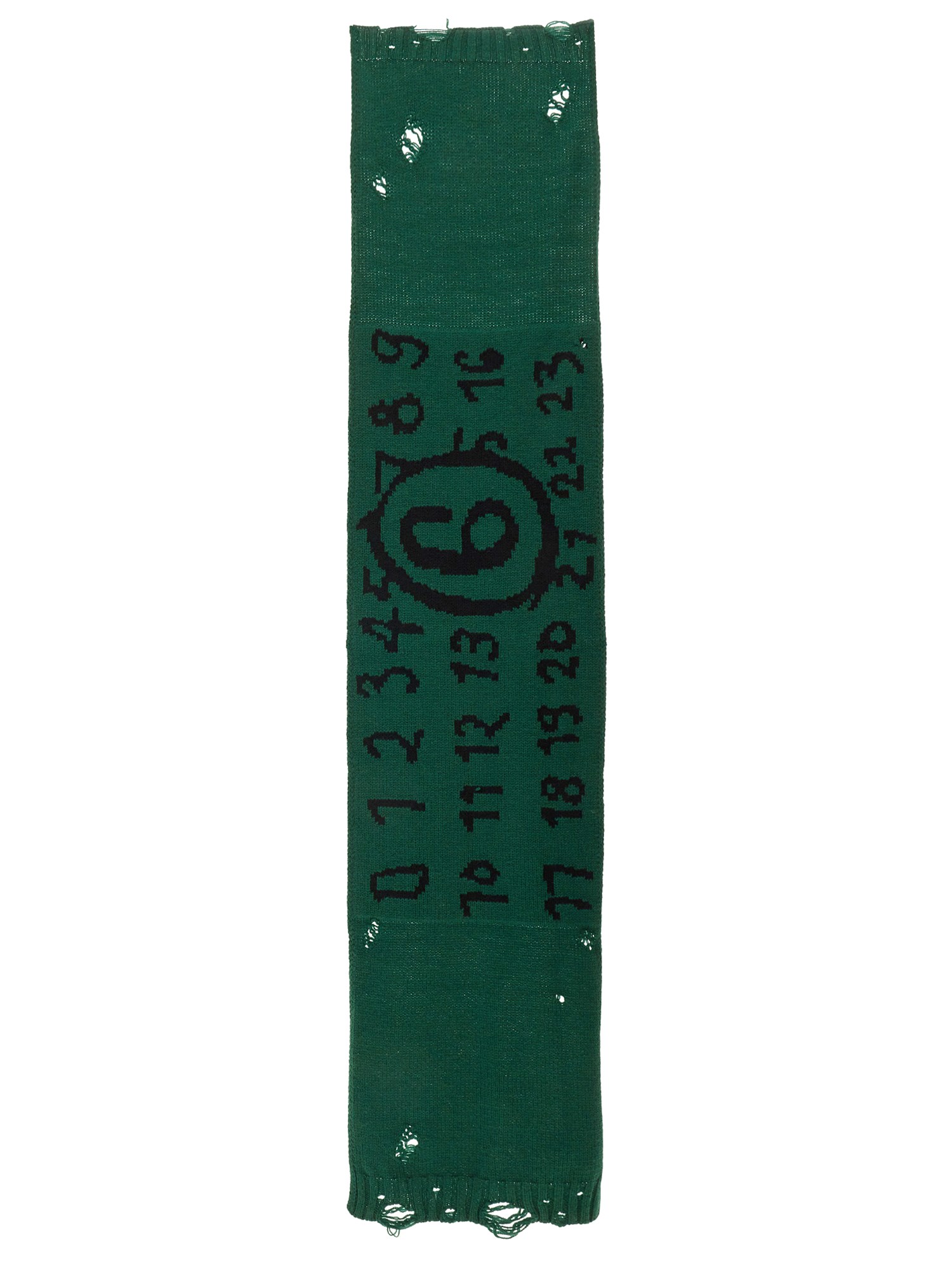 mm6 maison margiela virgin wool scarf