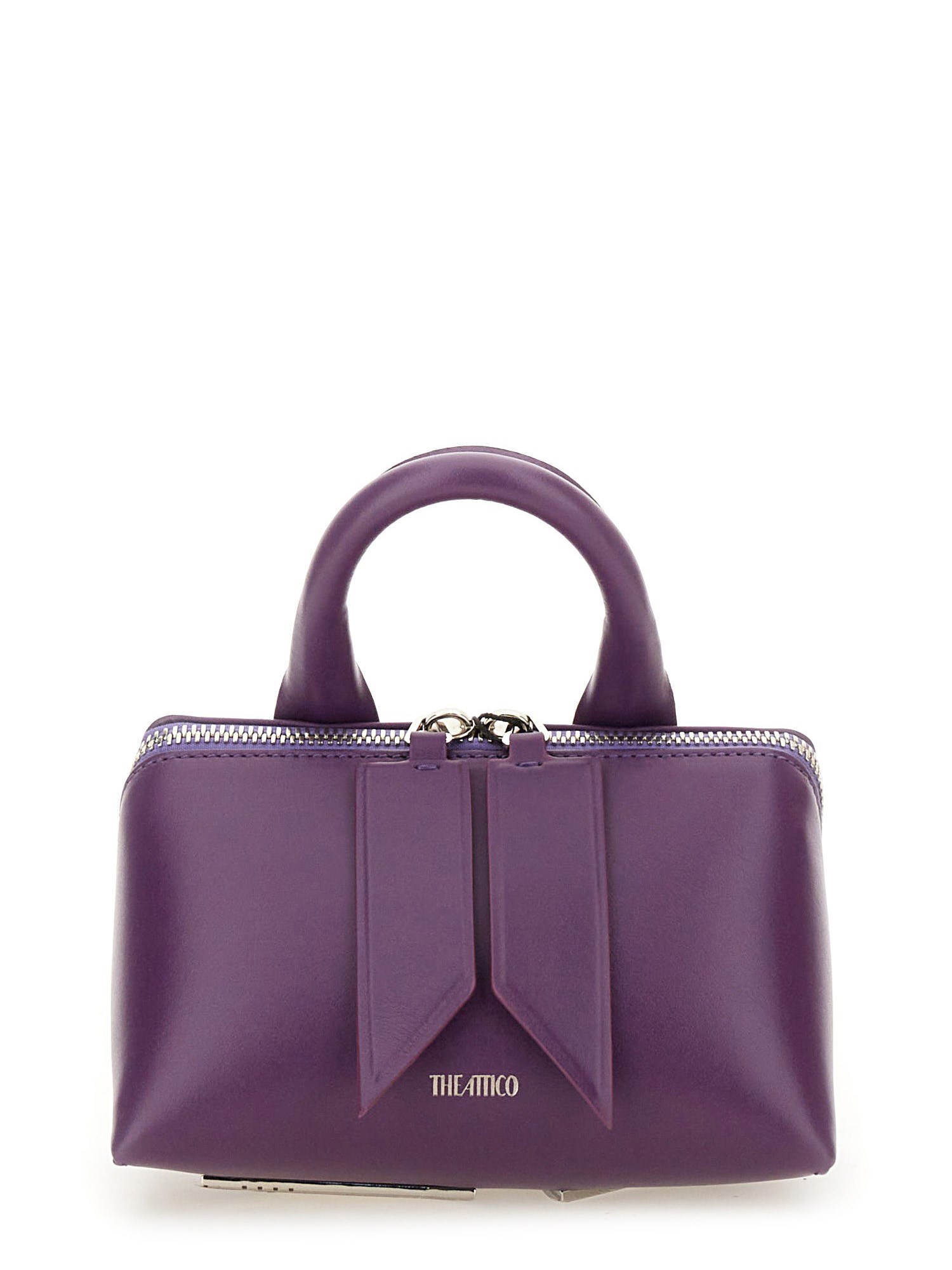 Shop Attico Handbag "friday" Mini In Purple