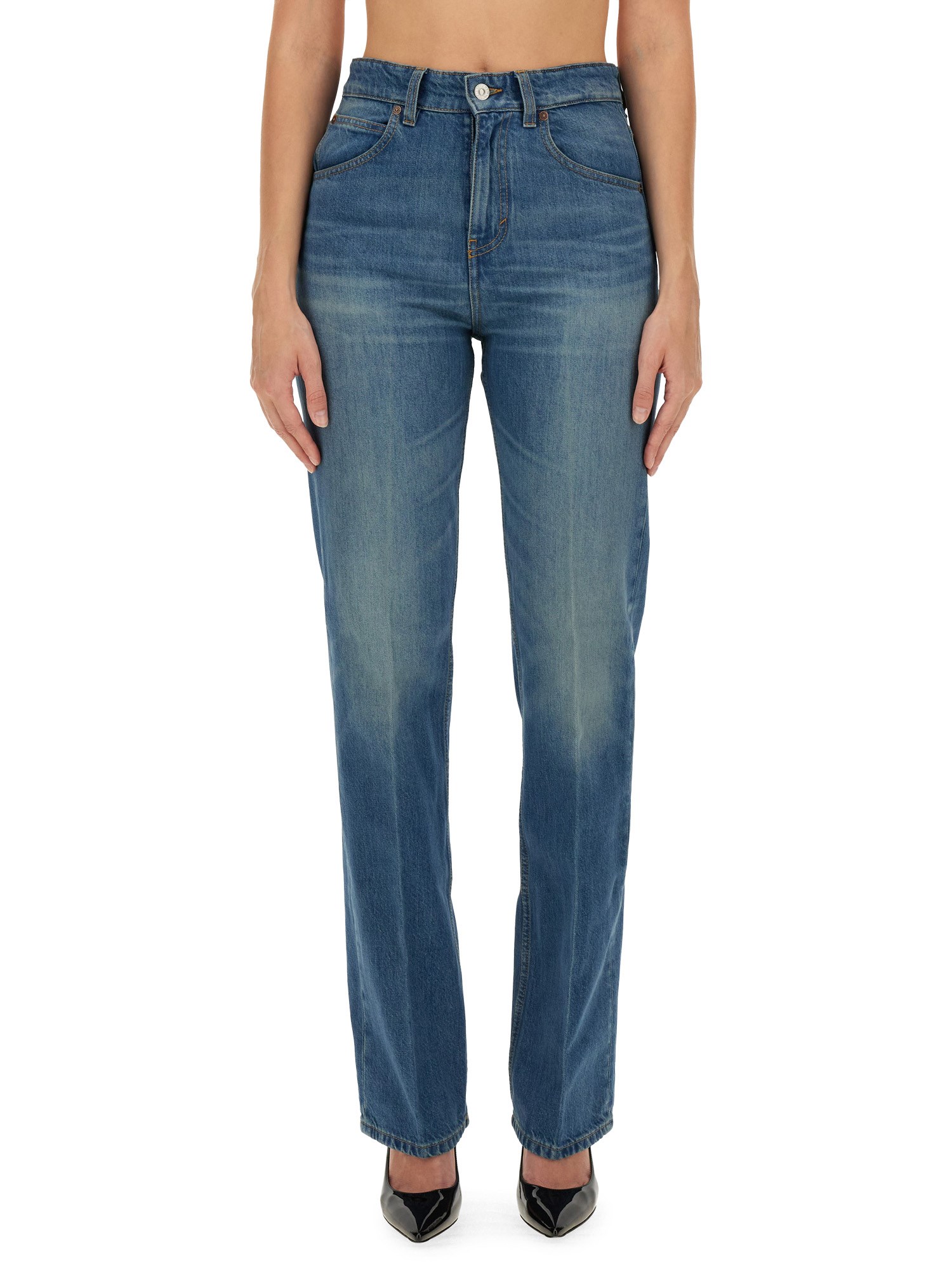 Shop Victoria Beckham Jeans Julia In Denim