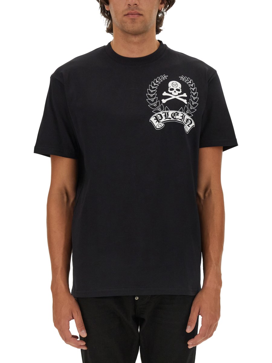 T-SHIRT CON STAMPA SKULL