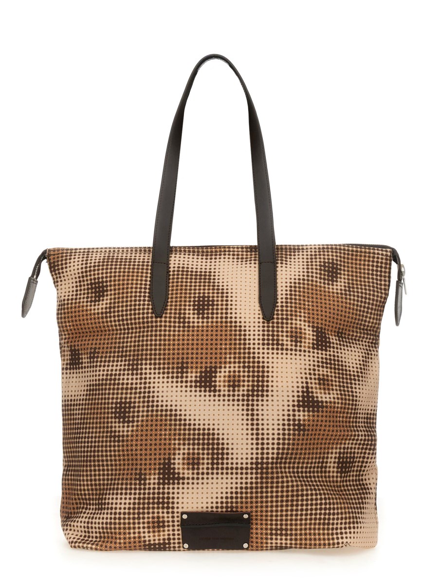 BORSA TOTE IN DENIM DI COTONE STAMPATO