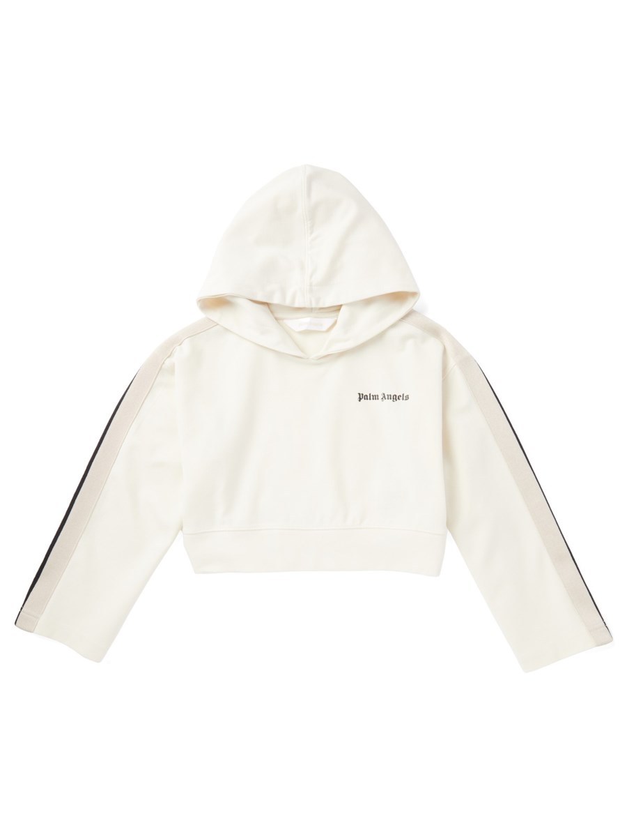 new track cropped hoodie