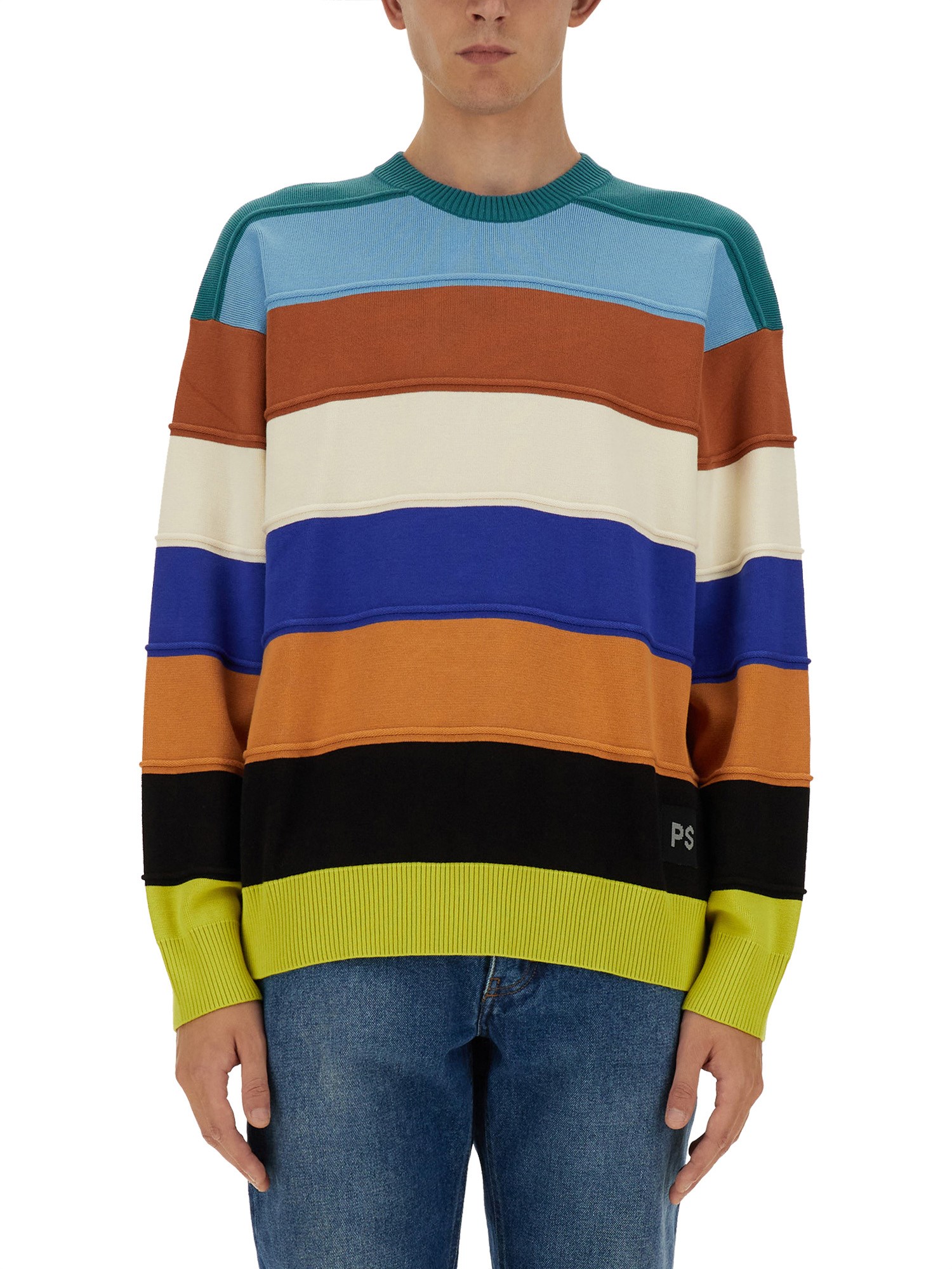 Shop Ps By Paul Smith Striped Shirt In Multicolour