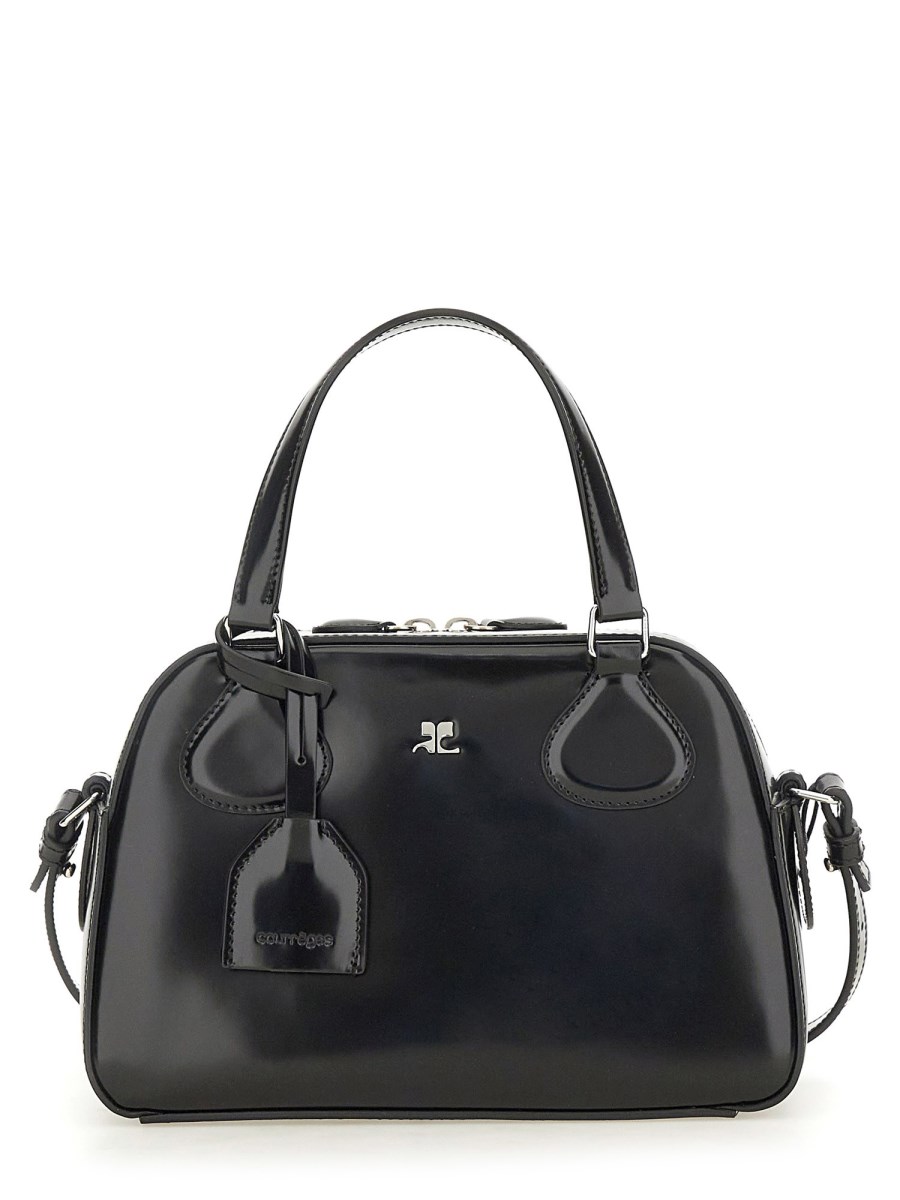 COURREGES BORSA IN PELLE CON BORCHIE