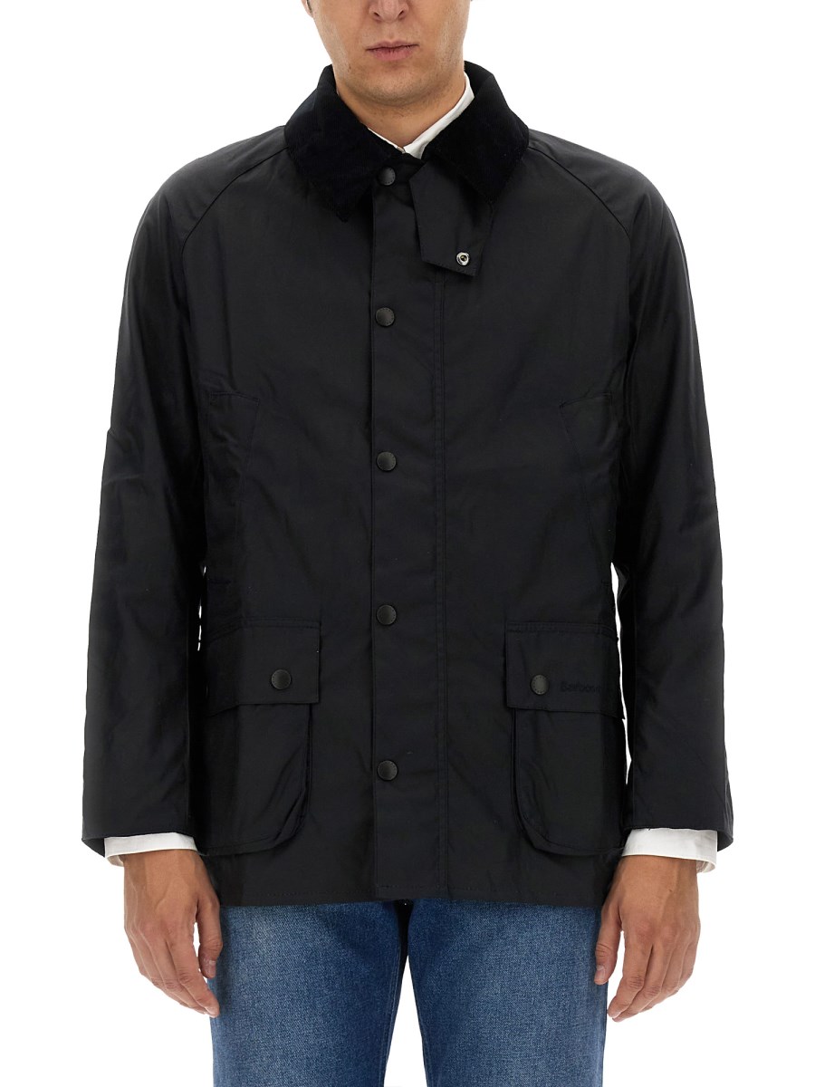 BARBOUR GIACCA ASHBY IN COTONE CERATO