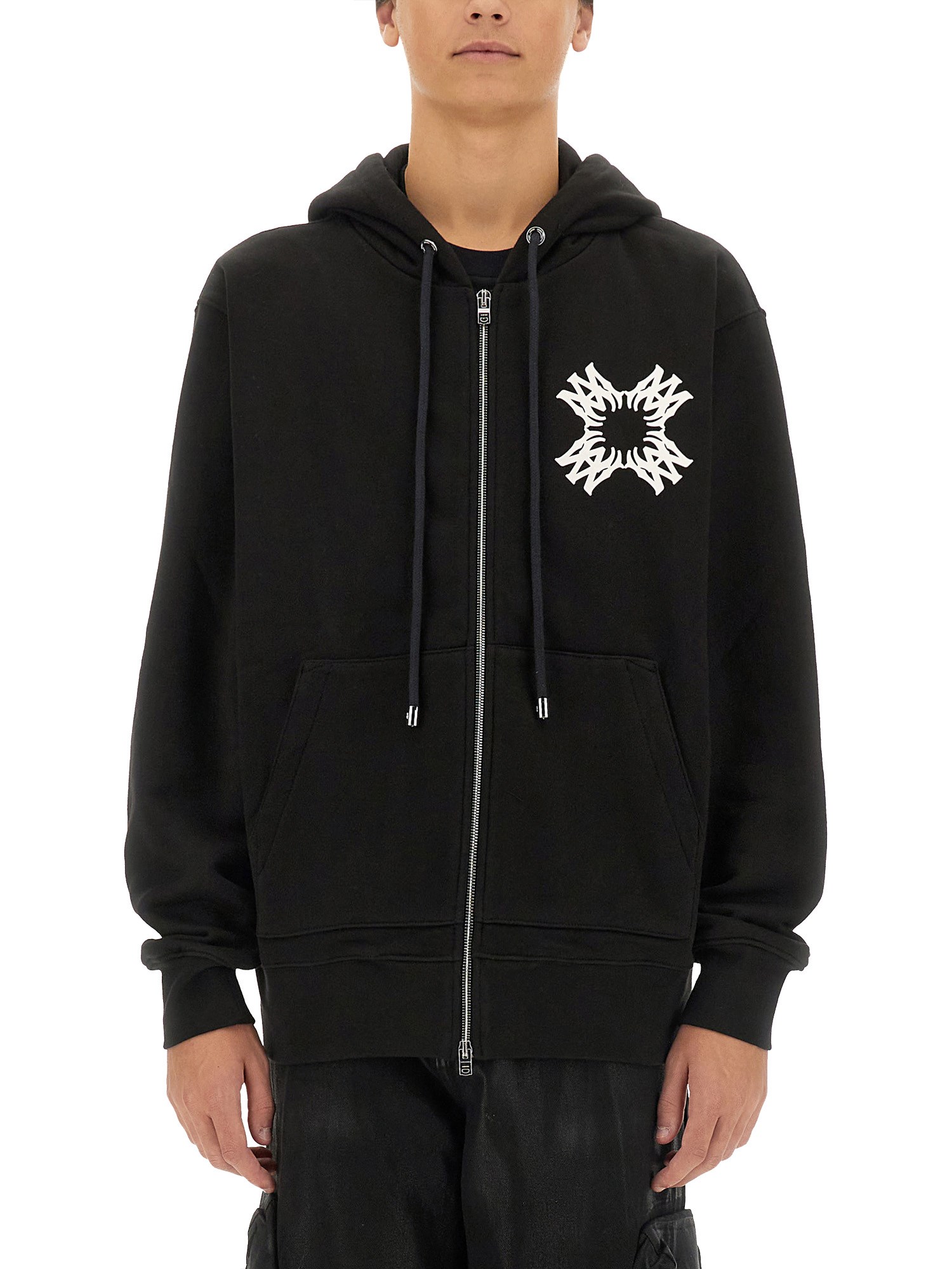 Shop Amiri Hoodie In Black