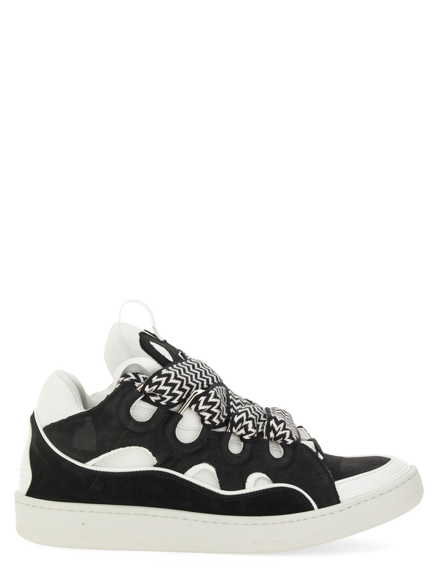 Shop Lanvin Sneaker "curb" In Black