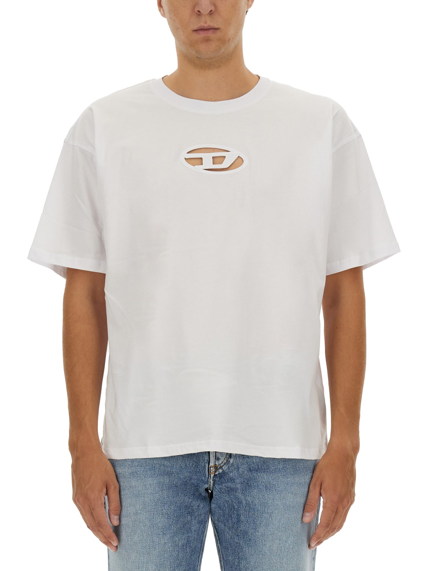 Shop Diesel T-boxt-od T-shirt In White