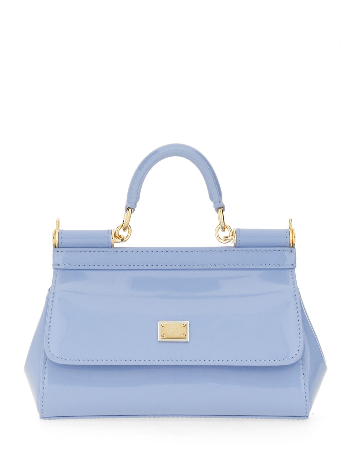 Shop Dolce & Gabbana Bag "sicily" Small In Azure