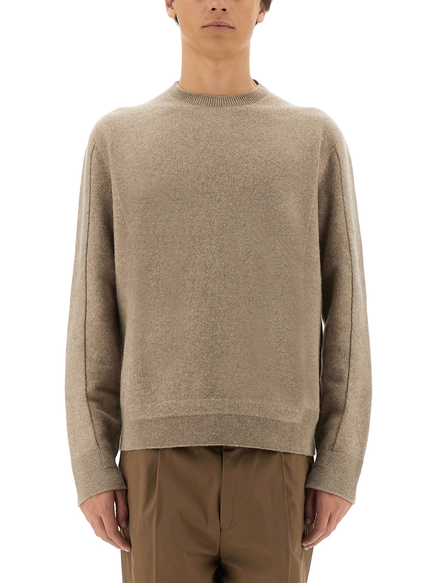 Shop Zegna Wool Jersey. In Ivory