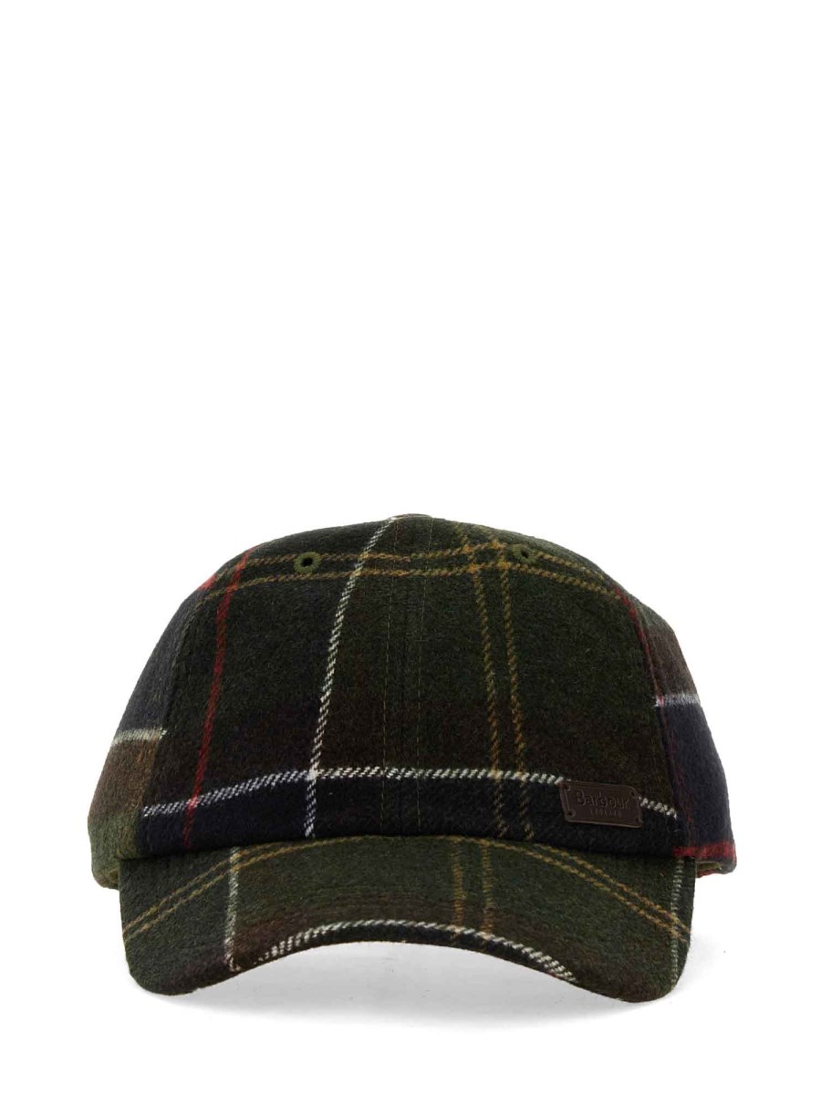 BARBOUR CAPPELLO DA BASEBALL CON MOTIVO TARTAN