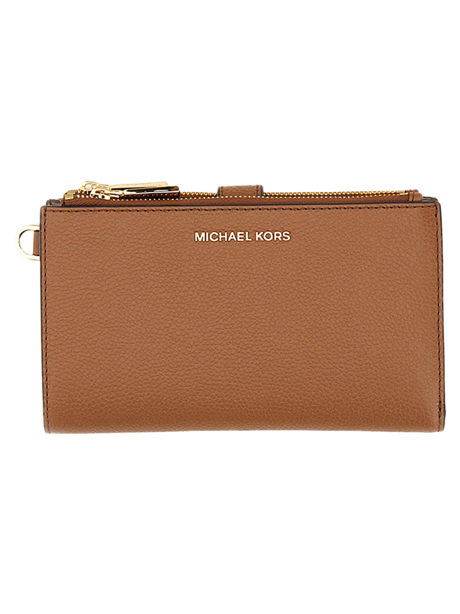 Shop Michael Michael Kors Wallet With Logo In Buff